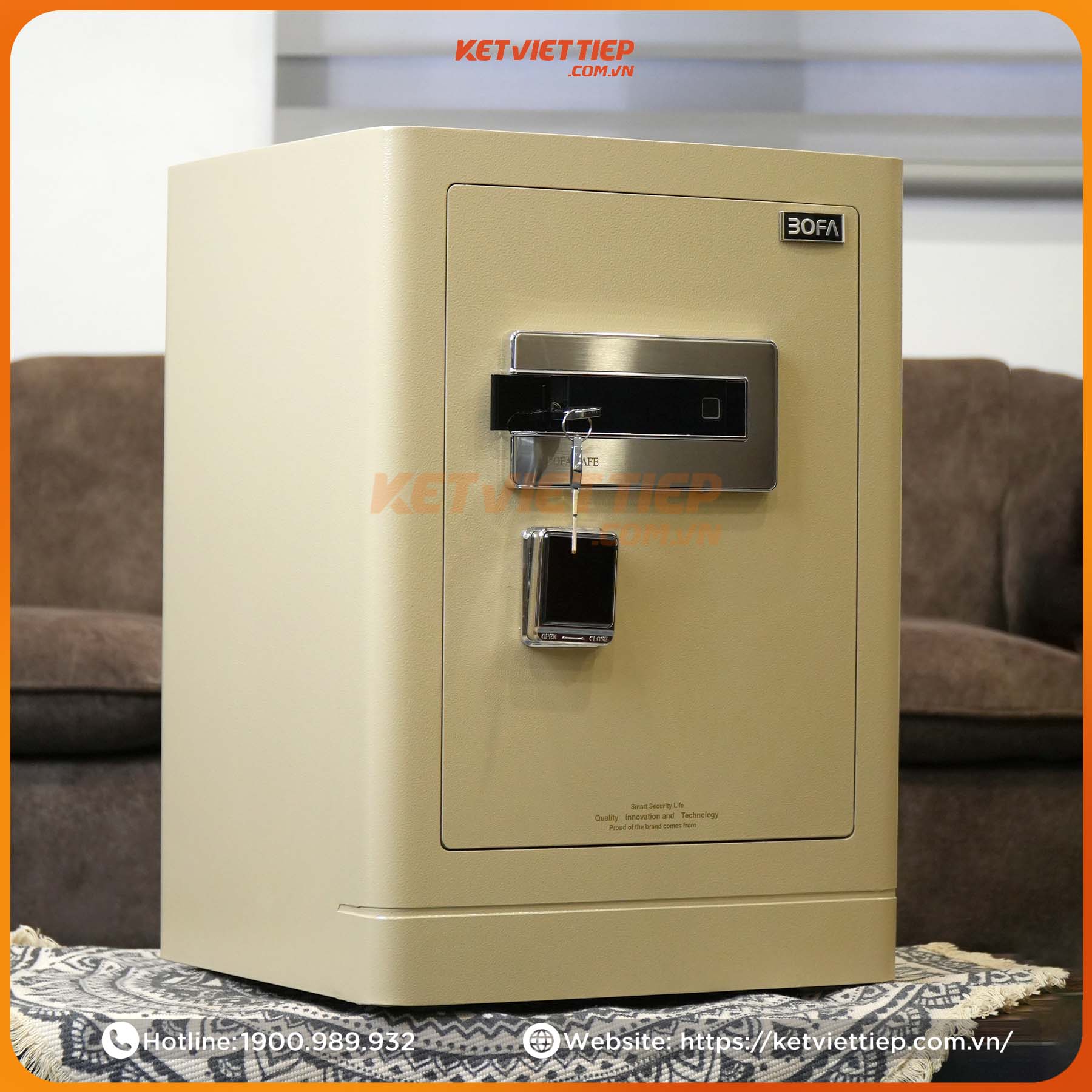 Két sắt Bofa FDG-A1/D-60 Khóa Vân tay điện tử, kết nối app