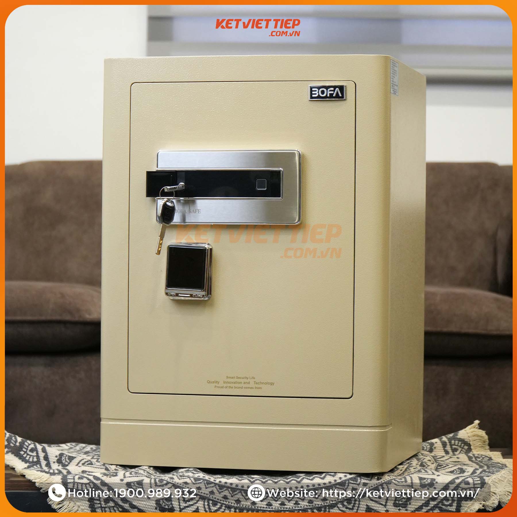Két sắt Bofa FDG-A1/D-60 Khóa Vân tay điện tử, kết nối app
