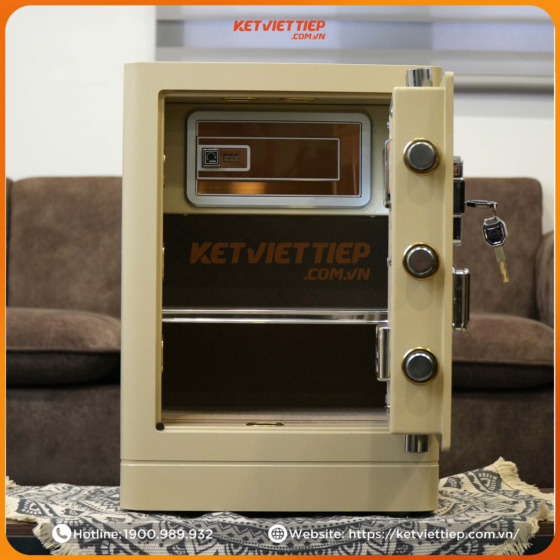 Két sắt Bofa FDG-A1/D-60 Khóa Vân tay điện tử, kết nối app