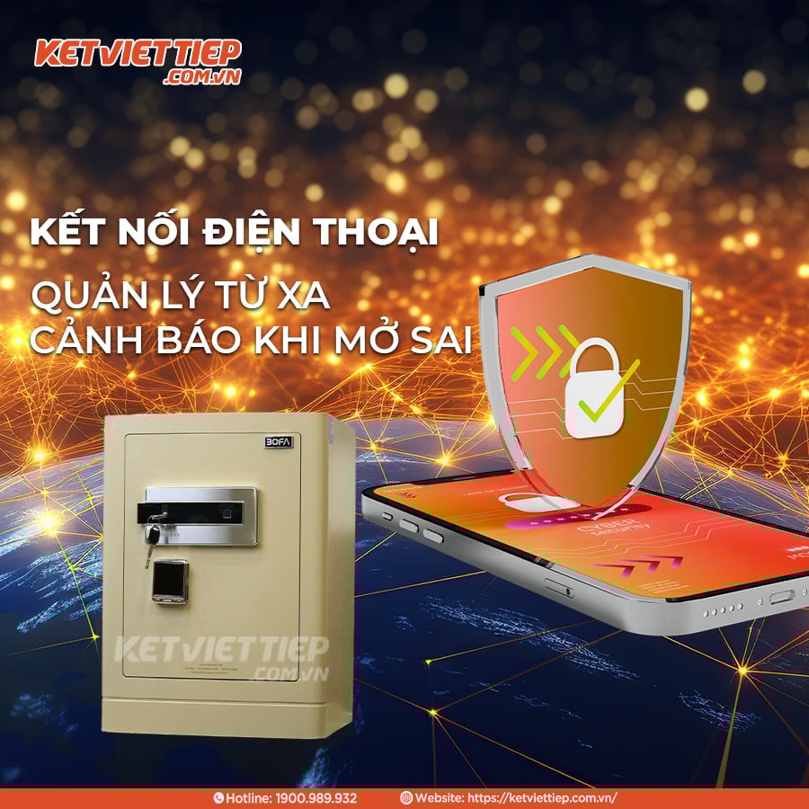 Két sắt Bofa FDG-A1/D-60 Khóa Vân tay điện tử, kết nối app