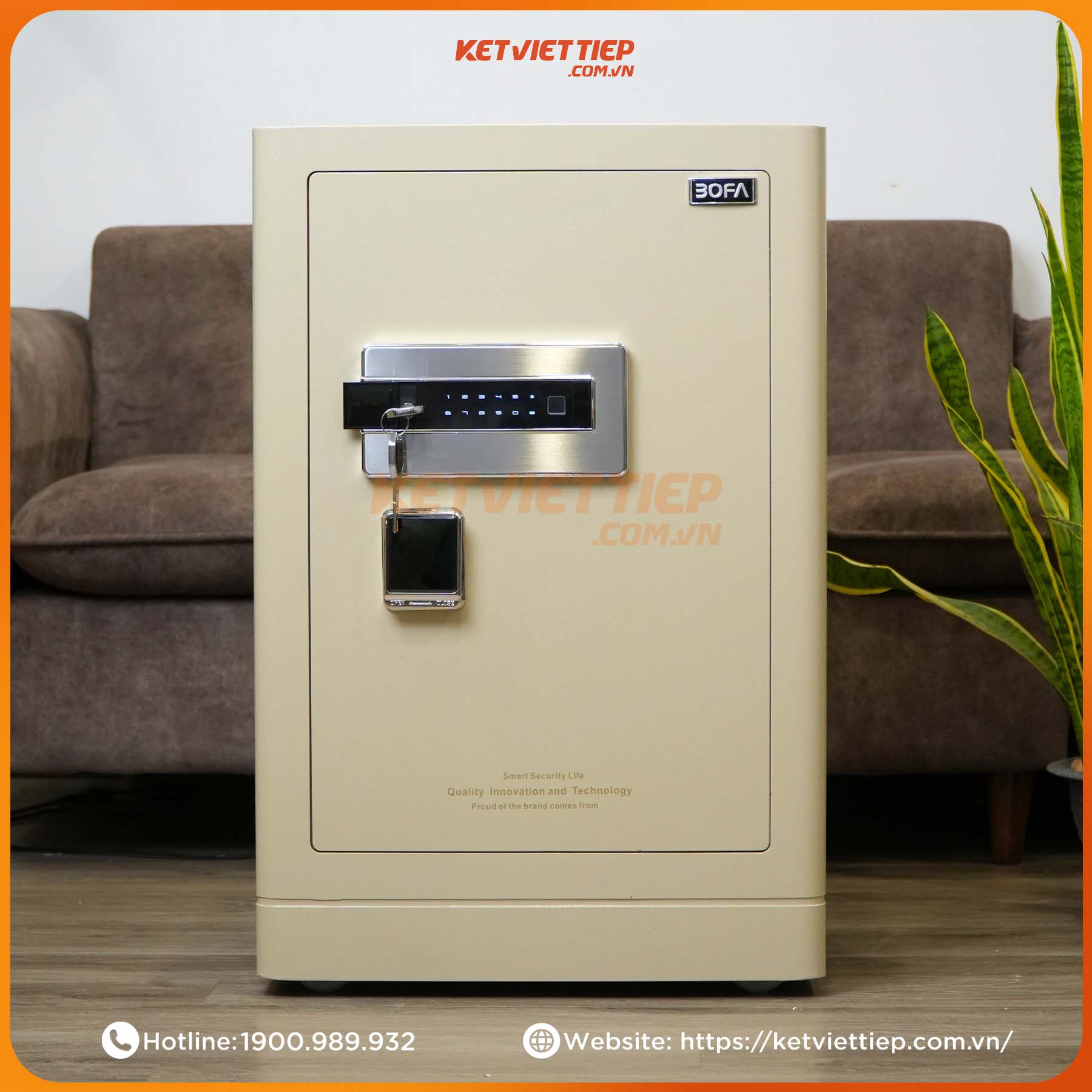 Két Sắt nhập khẩu Bofa FDG-A1/D-70 Khóa Vân Tay Điện Tử, Kết nối app thông minh