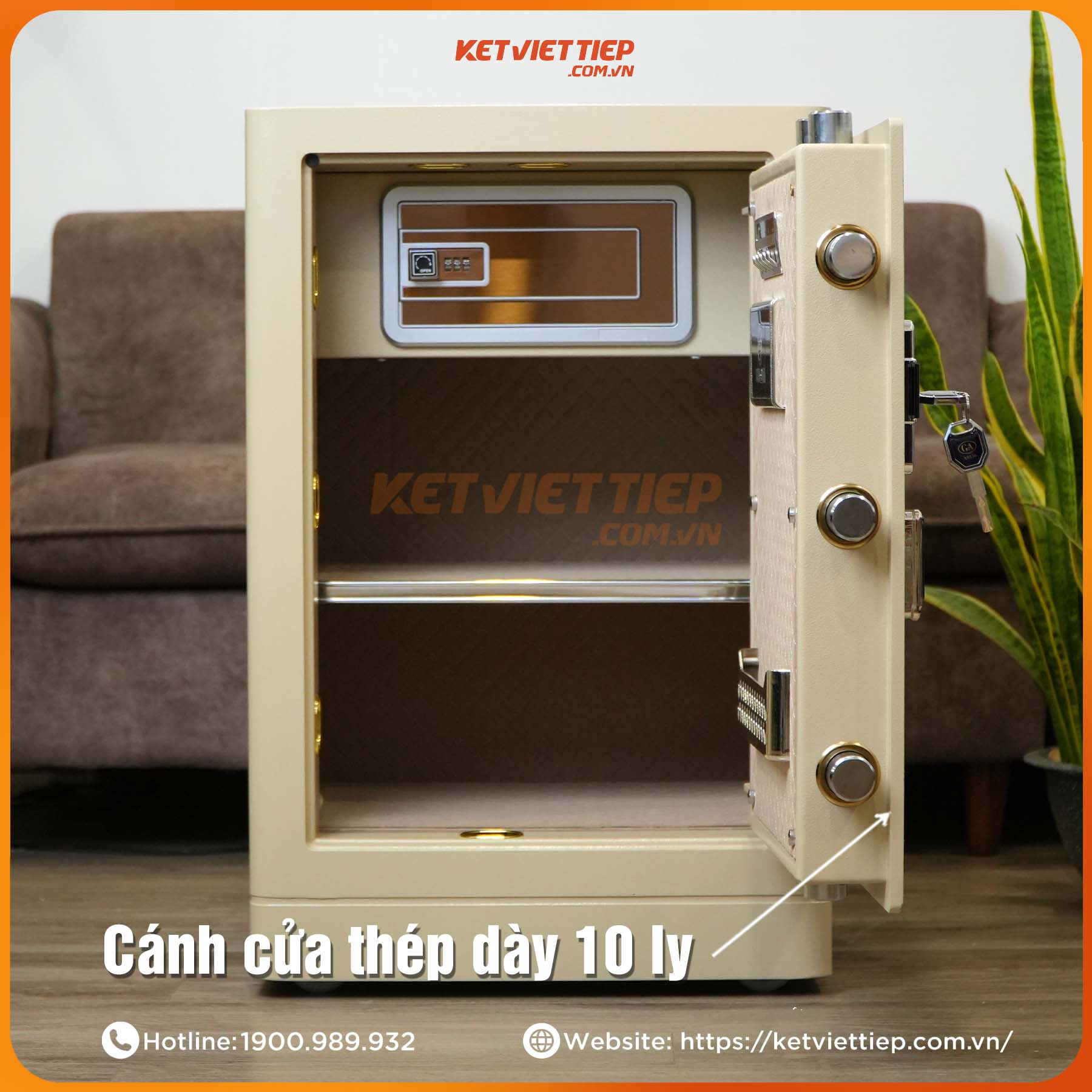 Két Sắt nhập khẩu Bofa FDG-A1/D-70 Khóa Vân Tay Điện Tử, Kết nối app thông minh