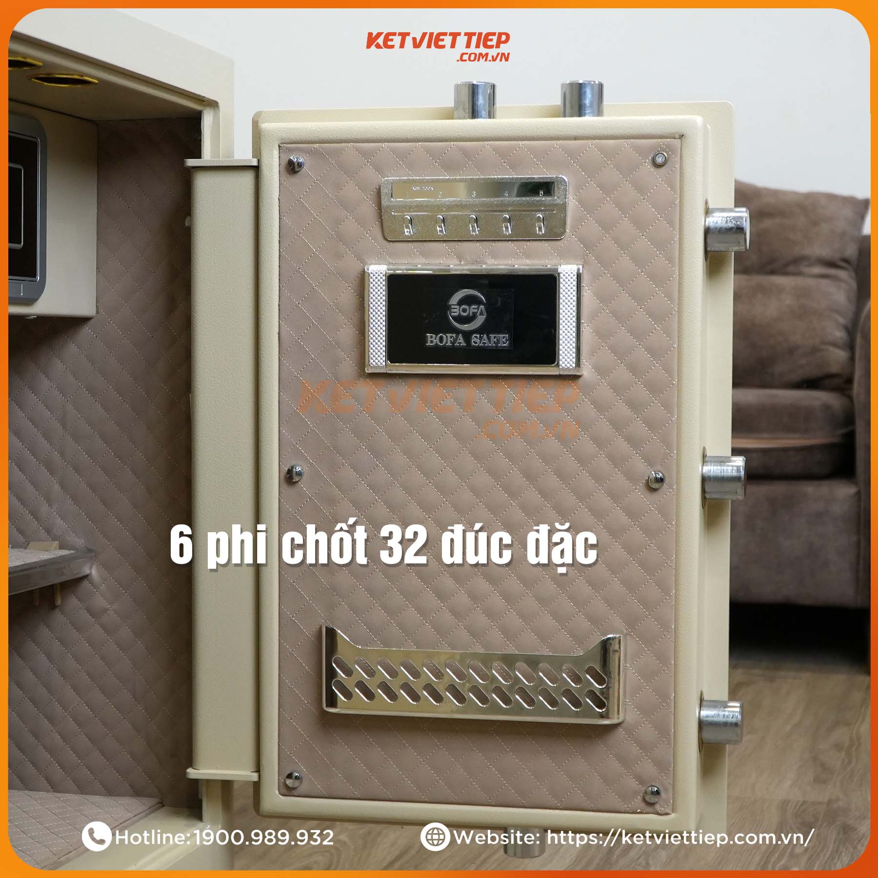 Két Sắt nhập khẩu Bofa FDG-A1/D-70 Khóa Vân Tay Điện Tử, Kết nối app thông minh