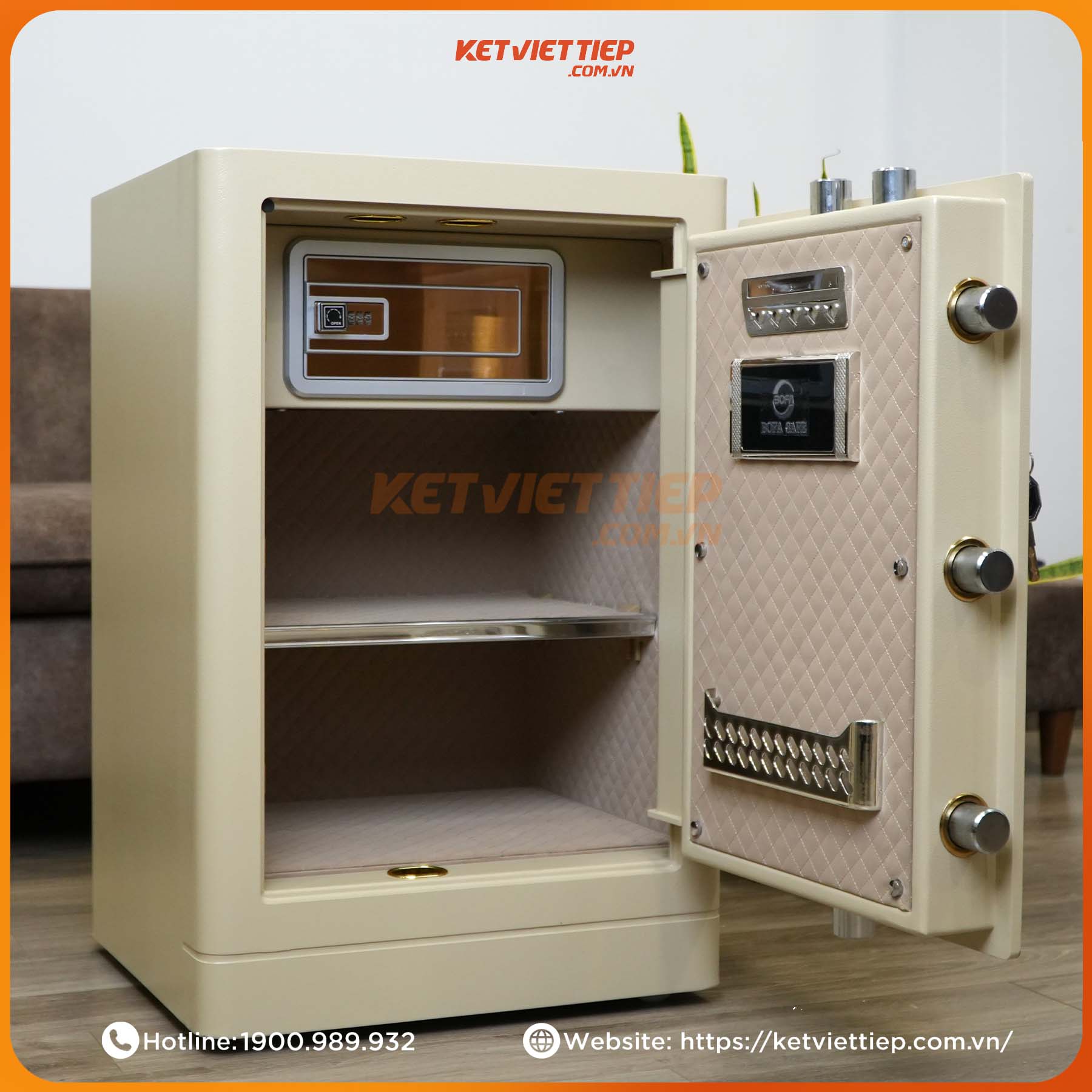 Két Sắt nhập khẩu Bofa FDG-A1/D-70 Khóa Vân Tay Điện Tử, Kết nối app thông minh