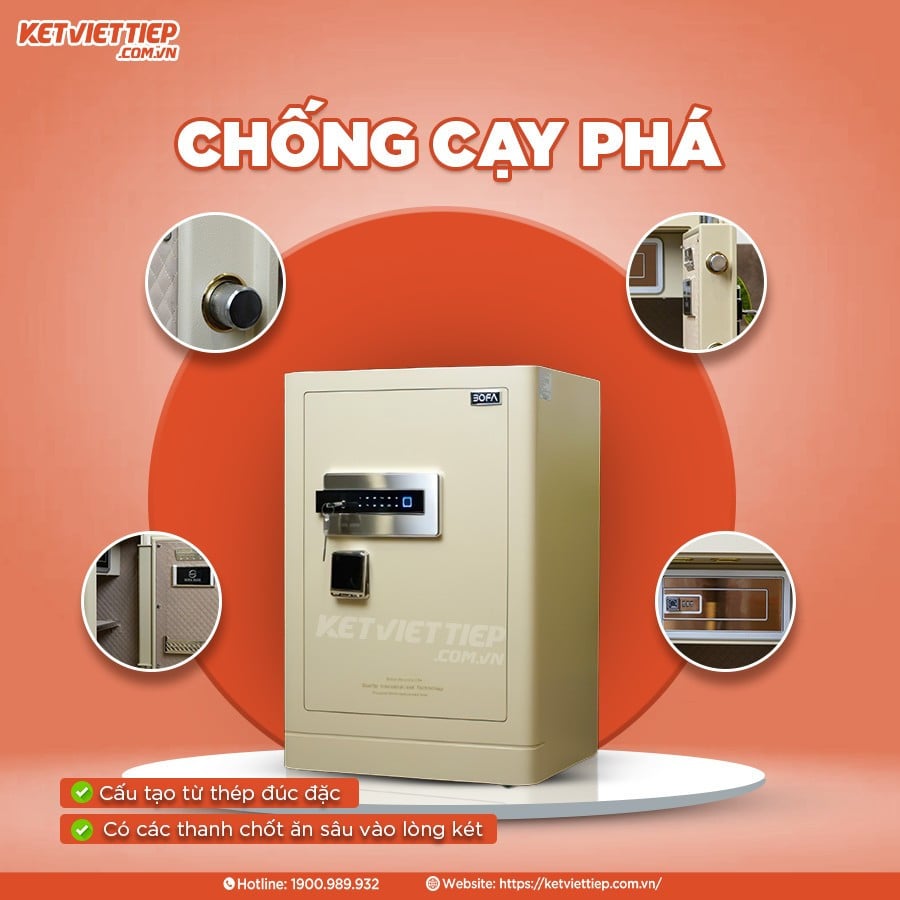 Két Sắt nhập khẩu Bofa FDG-A1/D-70 Khóa Vân Tay Điện Tử, Kết nối app thông minh