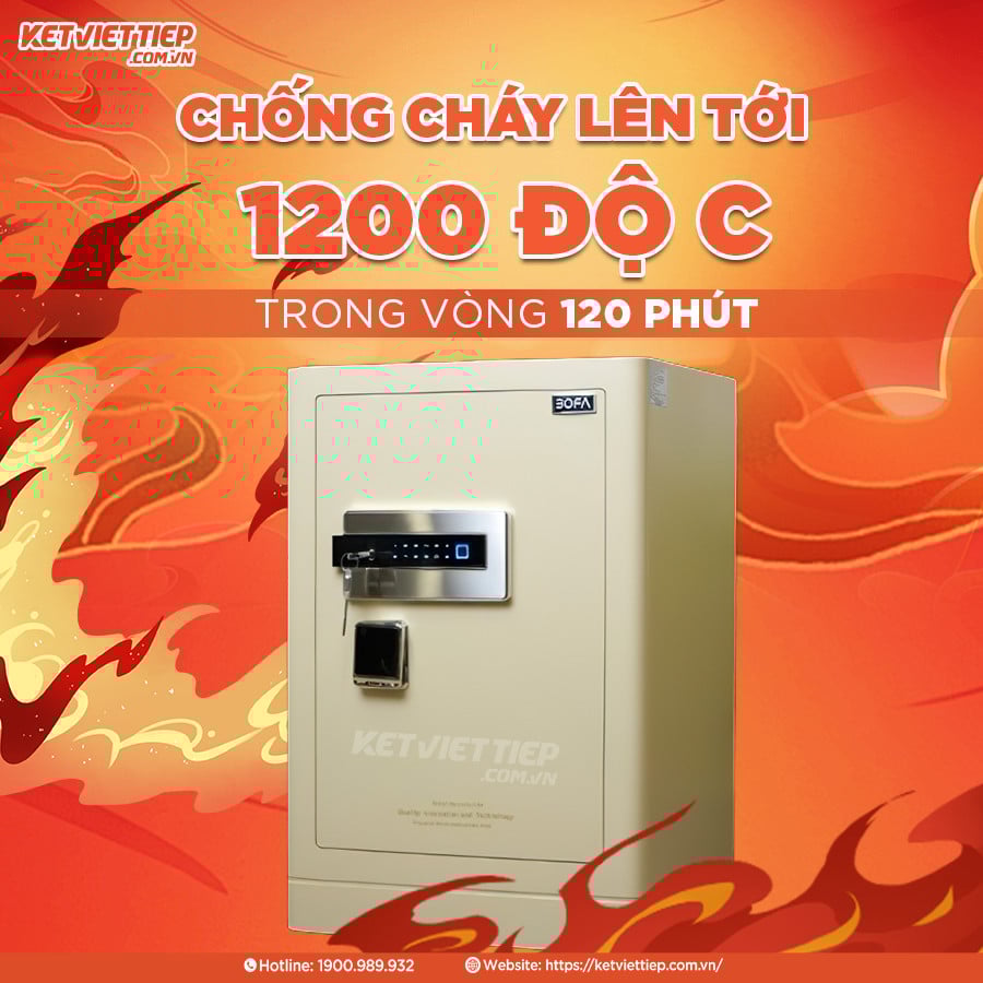 Két Sắt nhập khẩu Bofa FDG-A1/D-70 Khóa Vân Tay Điện Tử, Kết nối app thông minh