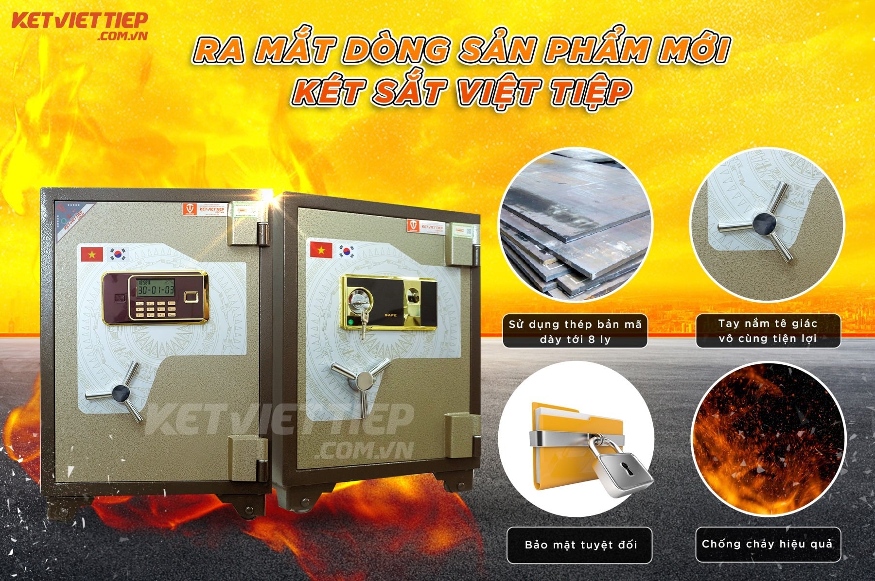 Két sắt Việt Tiệp KVTSC188 điện tử