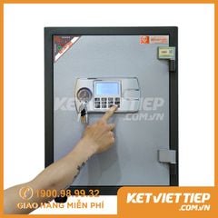 Két sắt Việt Tiệp chống cháy KVTE66 khóa điện tử 3 ngăn rộng rãi