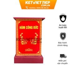 Két sắt công đức có khe bỏ tiền CDK54 khóa cơ chống cháy