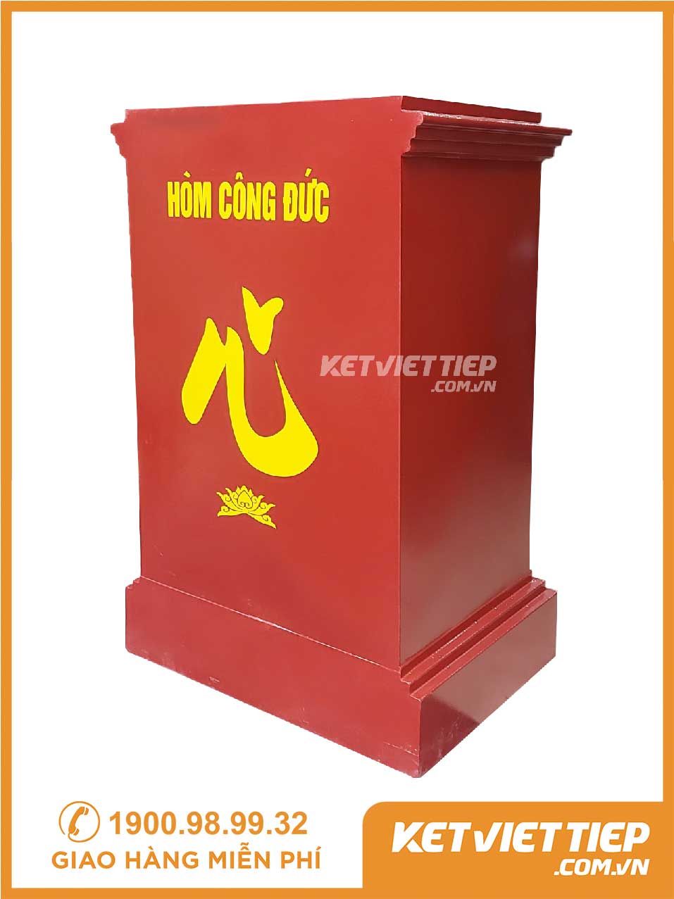 Két Sắt Công Đức Có Khe Bỏ Tiền K110 Khóa cơ