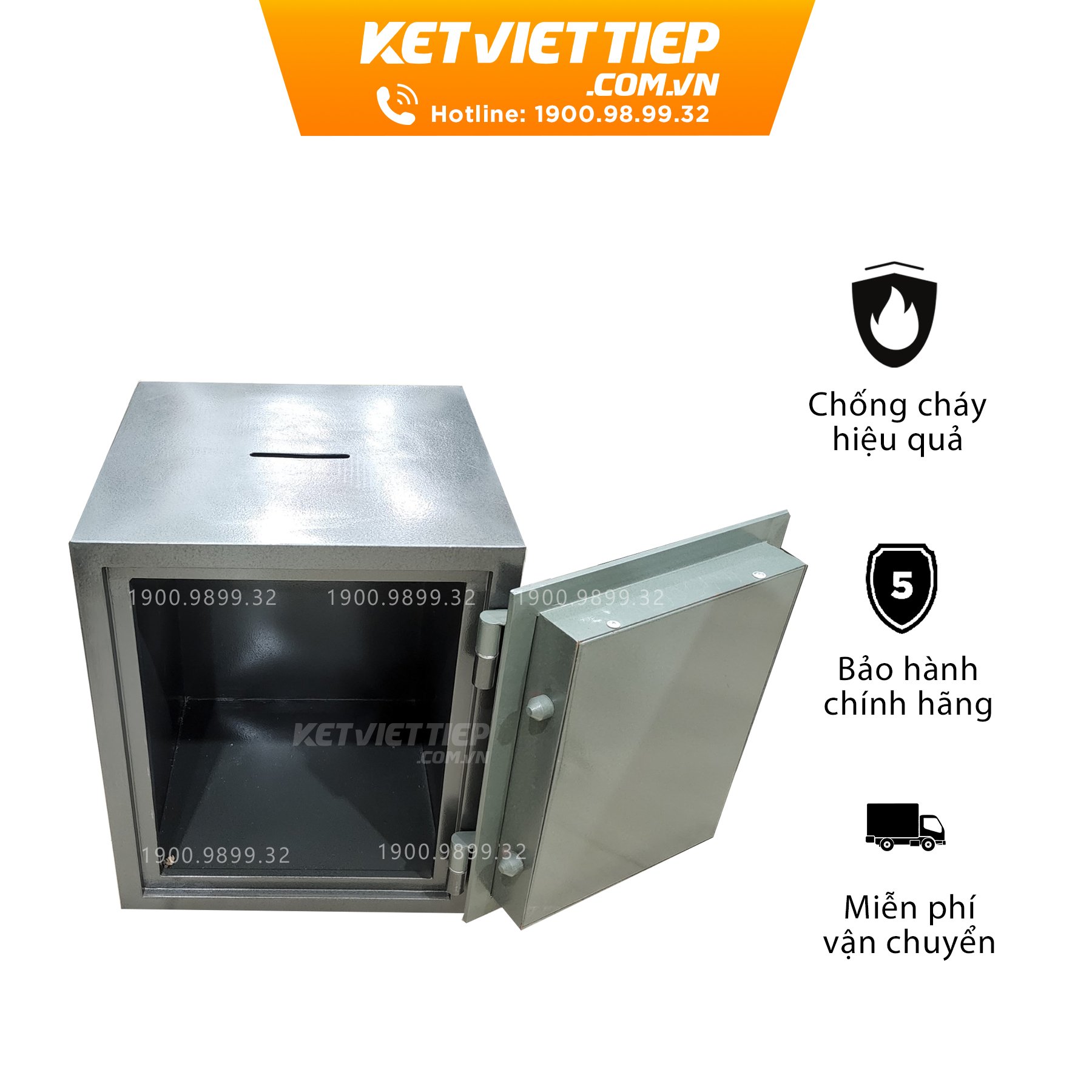 Két sắt khoét nóc Công Đức Việt Tiệp CD40-KC