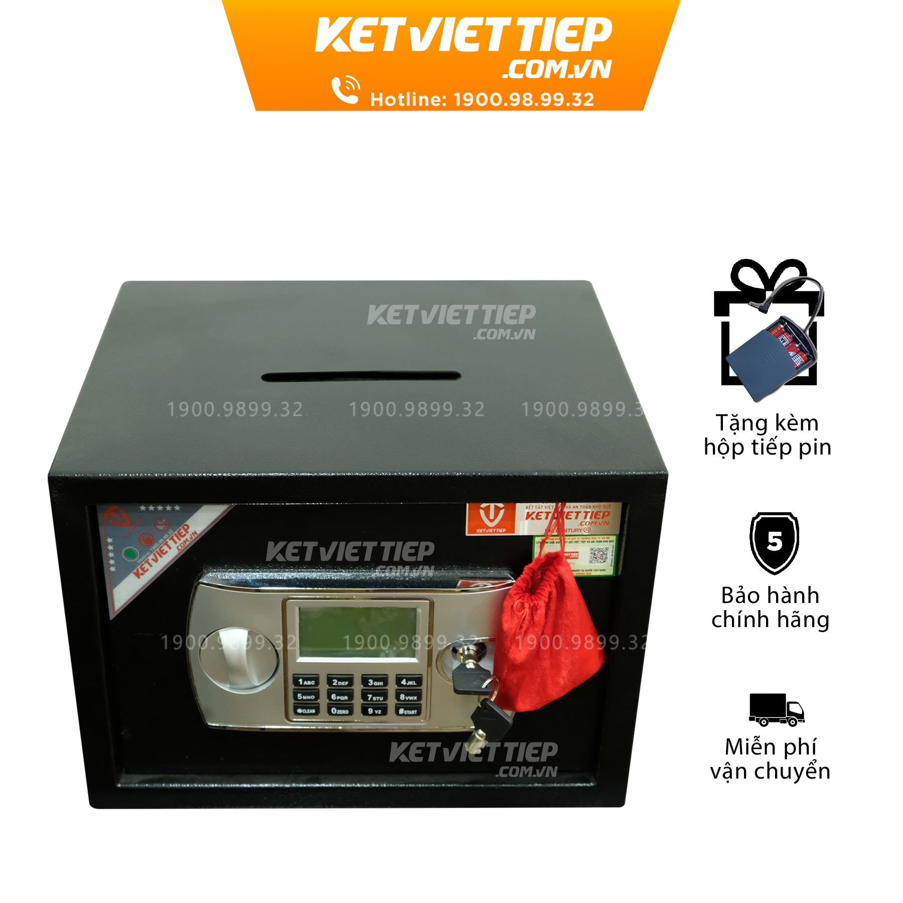 Két Sắt Công Đức Việt Tiệp CD26DT Khóa Điện Tử