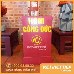 Két Sắt Công Đức Có Khe Bỏ Tiền CĐ35 Khóa Cơ