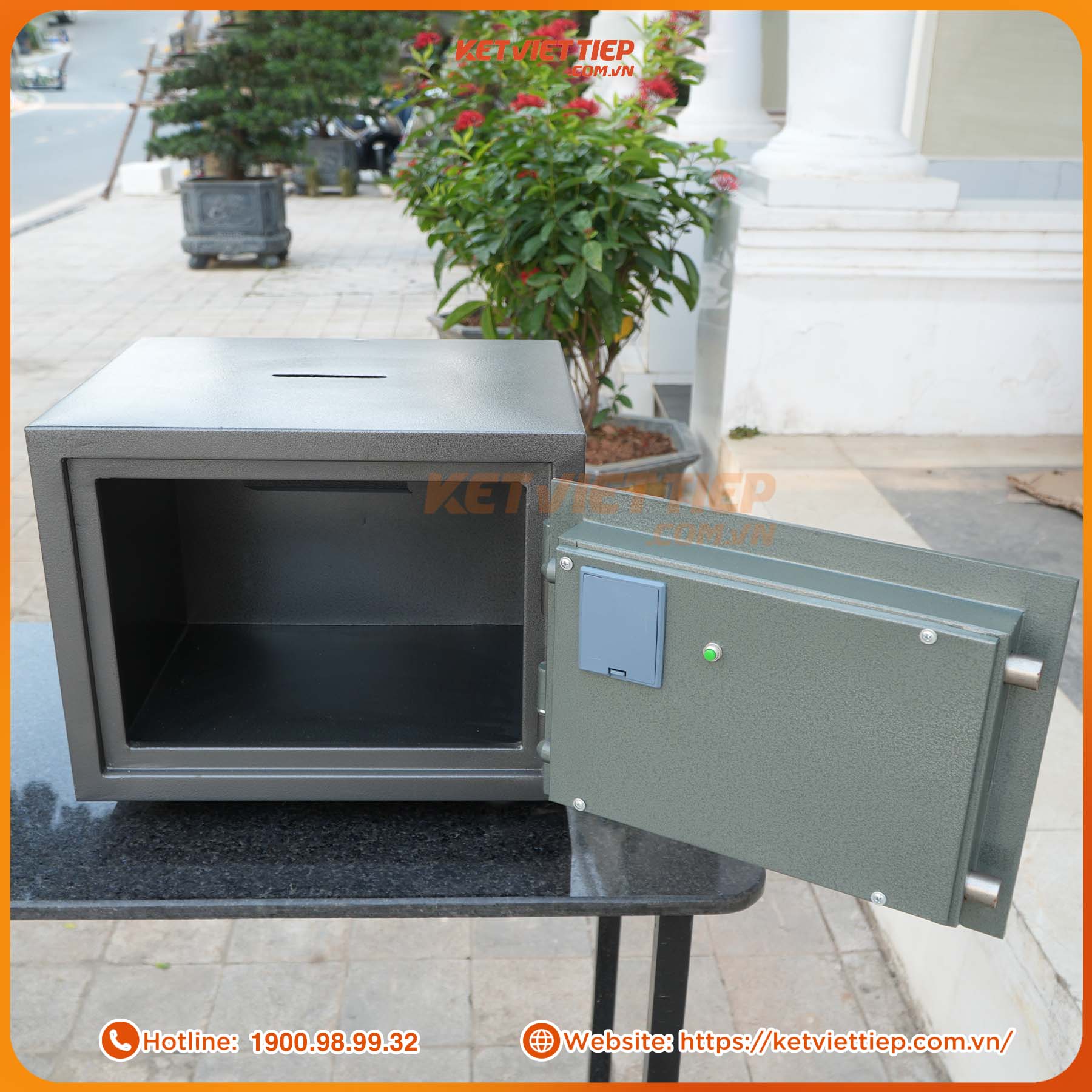 Két Sắt Mini Hòm Công Đức khoét nóc CBD36DT Khóa Điện Tử