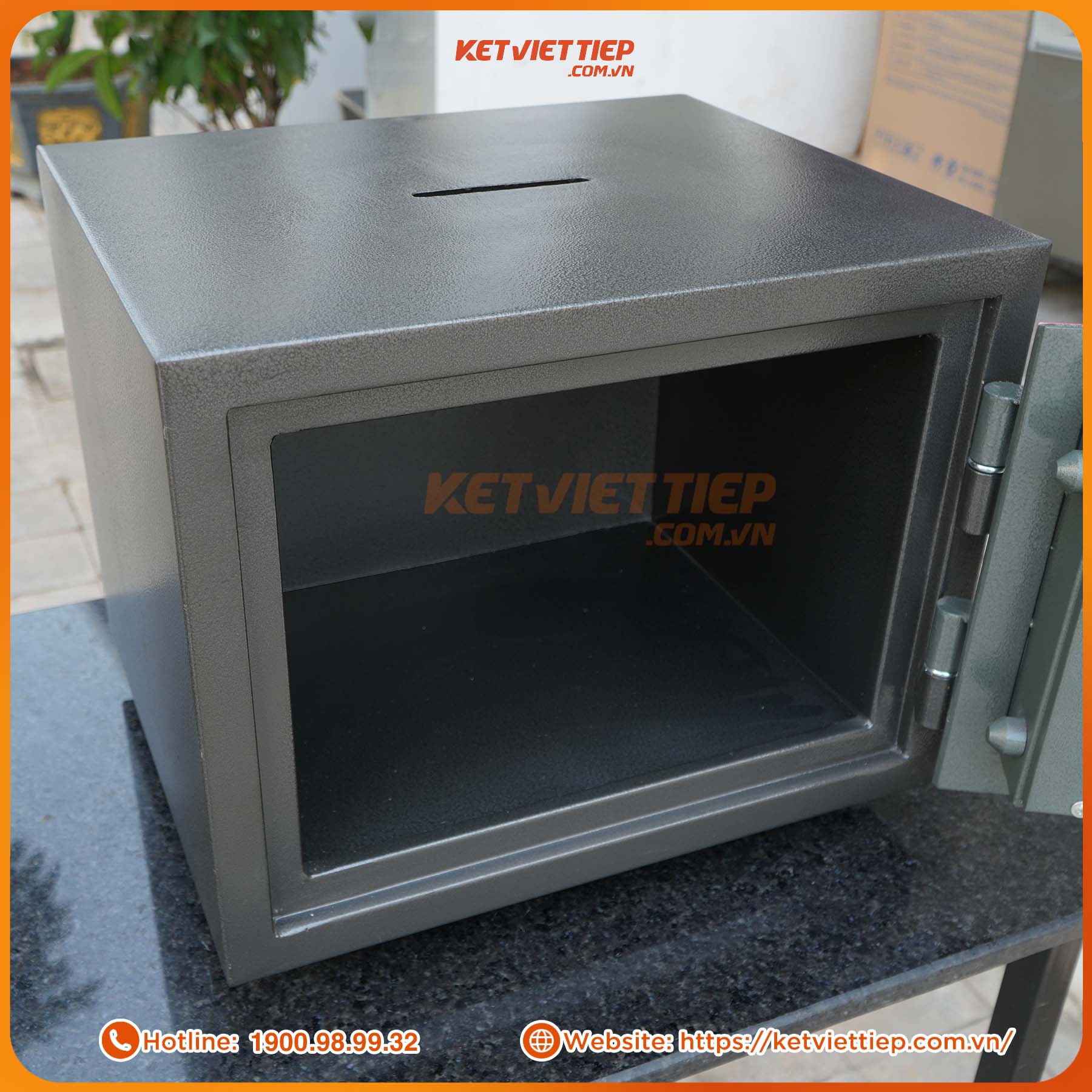 Két Sắt Mini Hòm Công Đức khoét nóc CBD36DT Khóa Điện Tử
