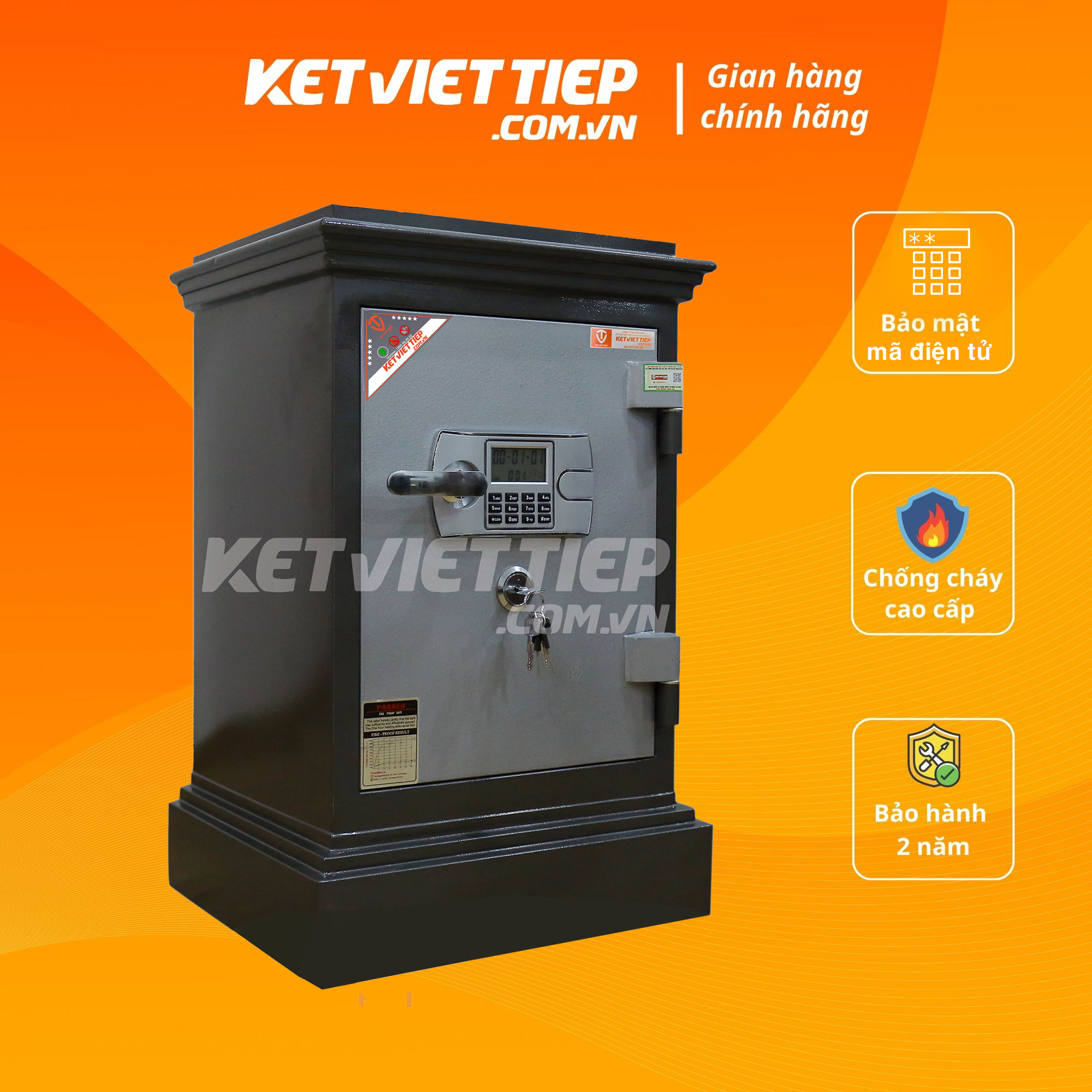 Két Sắt Việt Tiệp  Kcc90 BLN Điện Tử