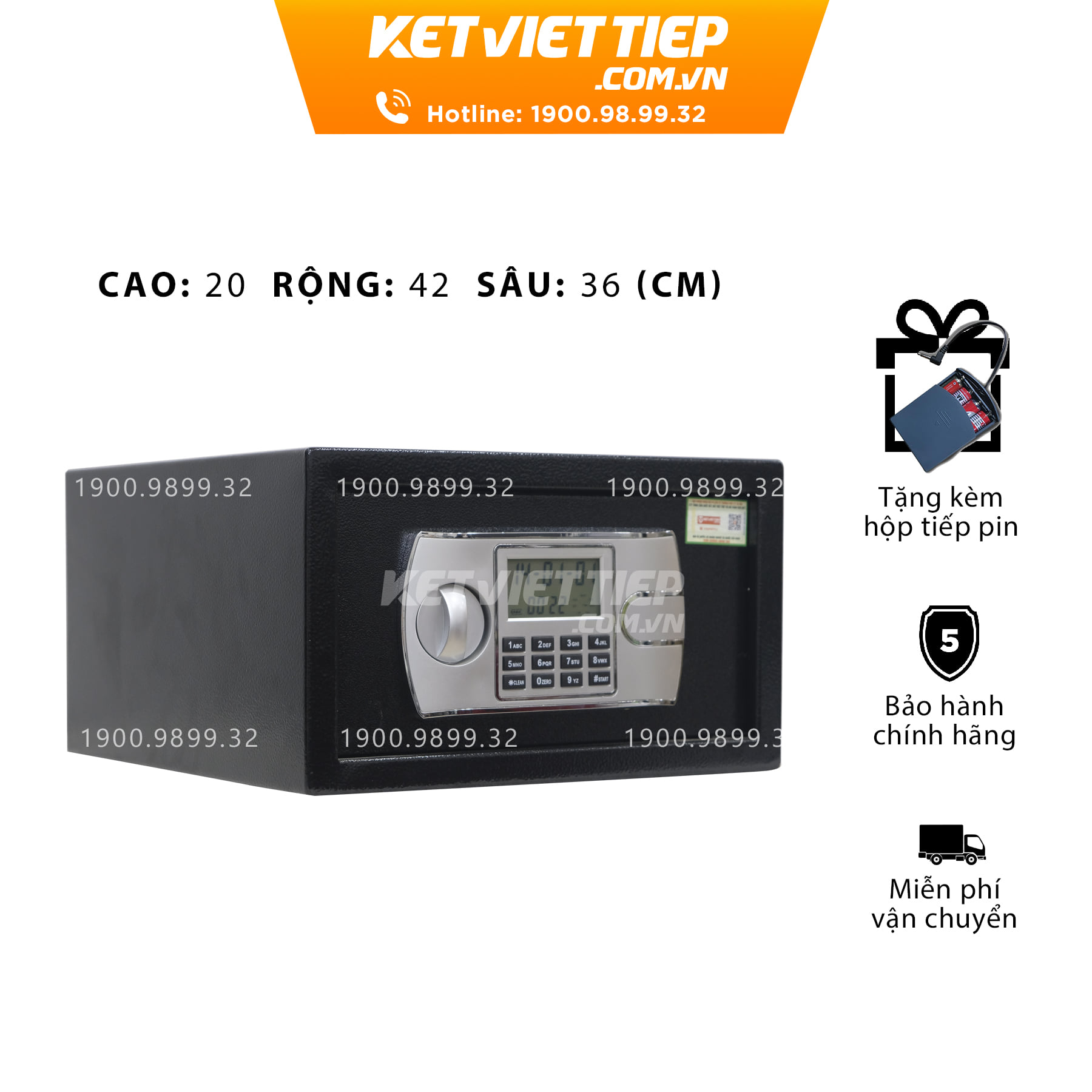 Két Sắt mini Khách Sạn Việt Tiệp KKS03