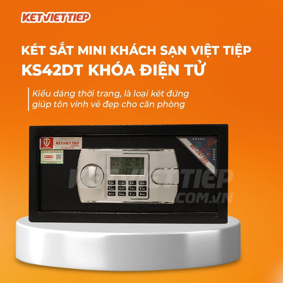 Két Sắt Khách Sạn Việt Tiệp KS42DT Khóa Điện Tử