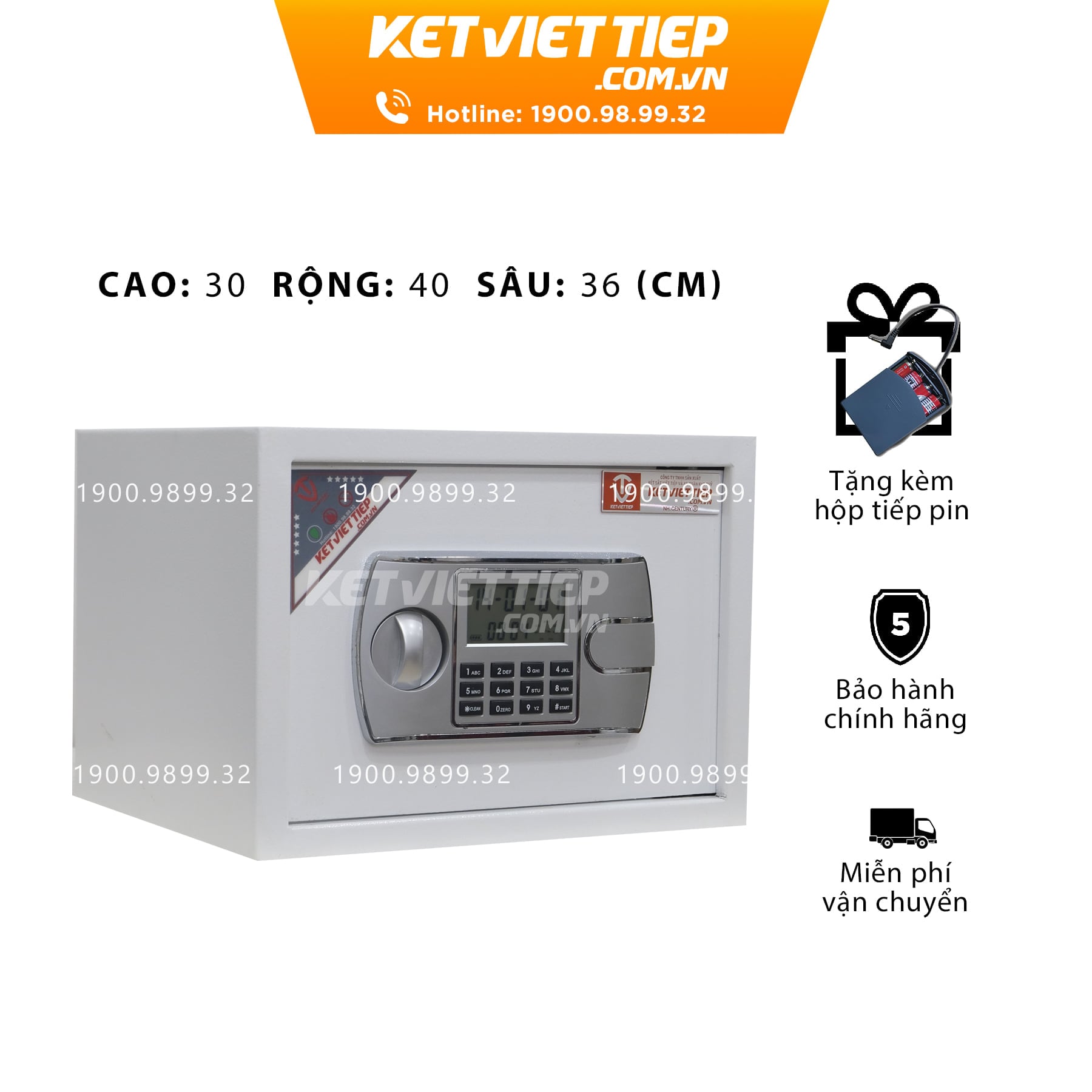 Két Sắt Khách Sạn Việt Tiệp  KS332 Điện Tử