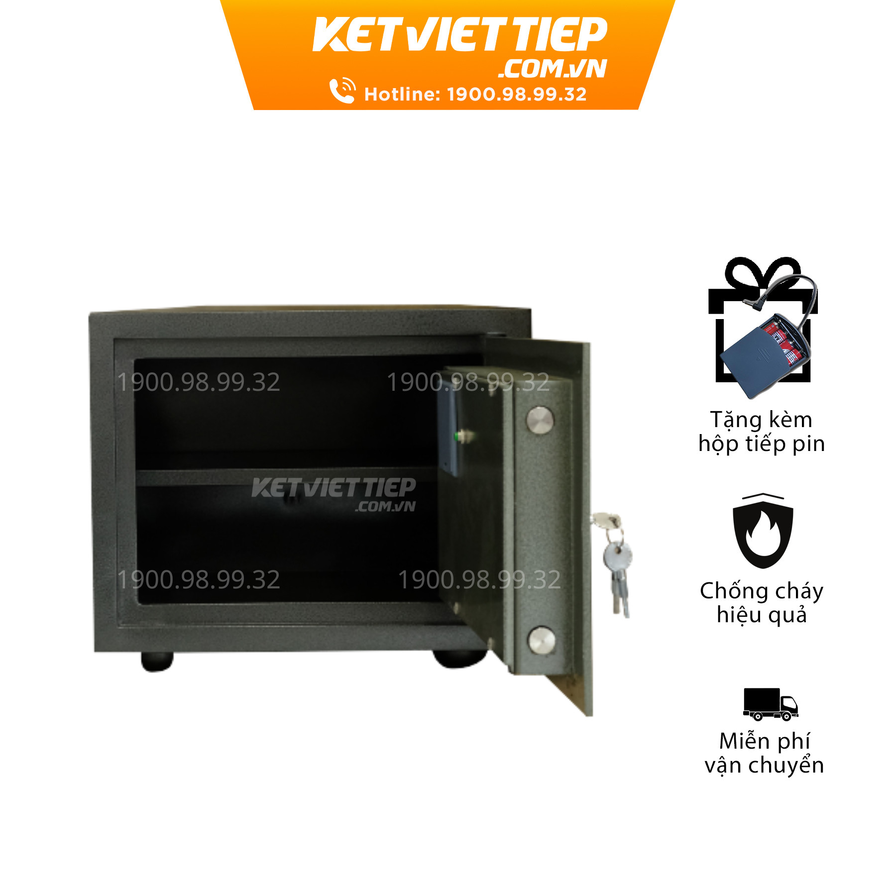 Két Sắt Việt Tiệp mini KVT32 điện tử chống cháy