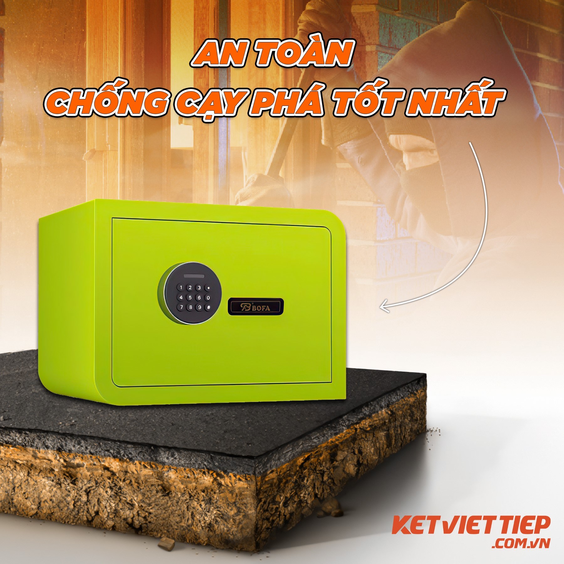 Két Sắt Bofa Mini BF25S5 Khóa Điện Tử Công Nghệ Đức