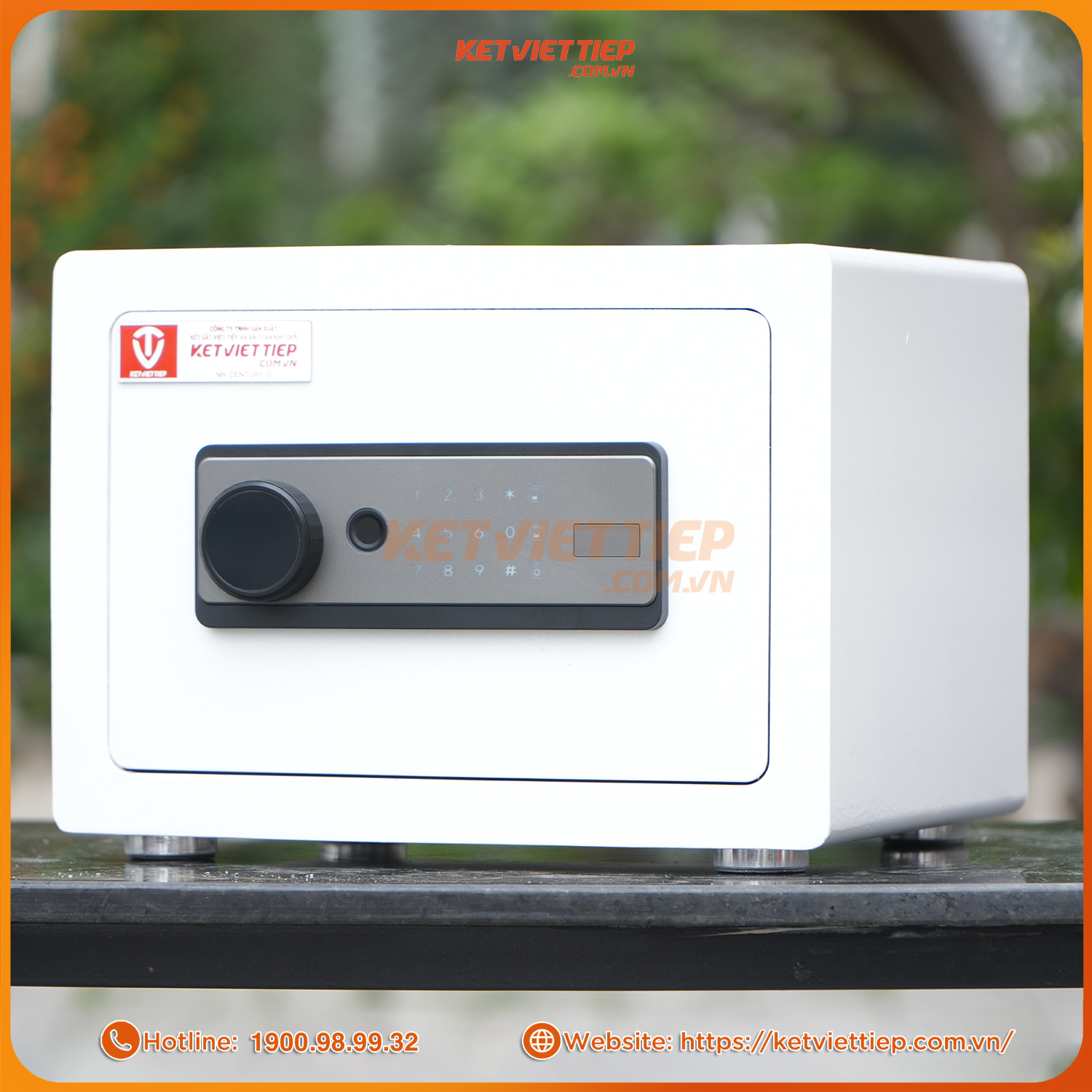 Két sắt mini khách sạn Việt Tiệp khóa vân tay điện tử KKS09