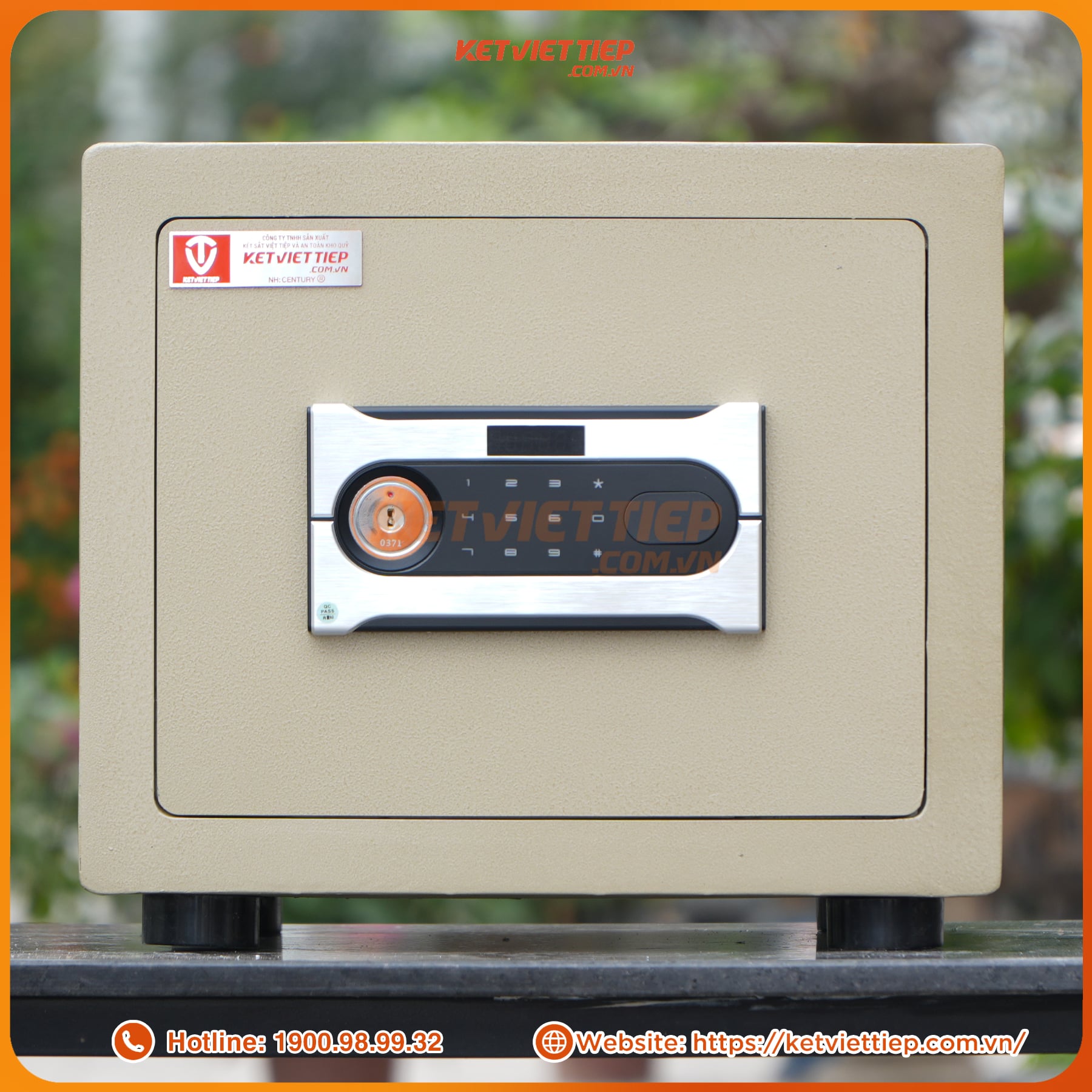 Két sắt mini chống cháy Việt Tiệp KVTSC50DT thép đúc, Kết nối điện thoại thông minh