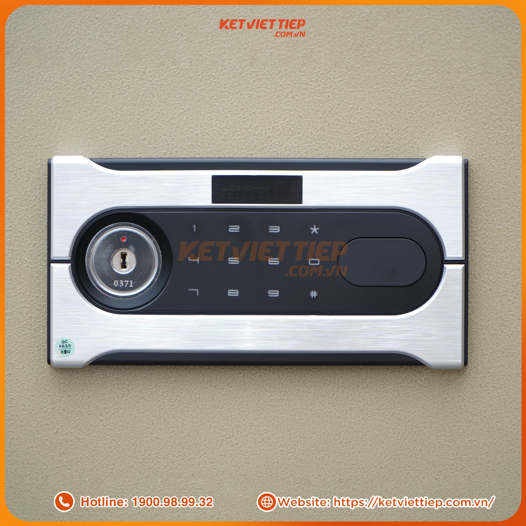 Két sắt mini chống cháy Việt Tiệp KVTSC50DT thép đúc, Kết nối điện thoại thông minh