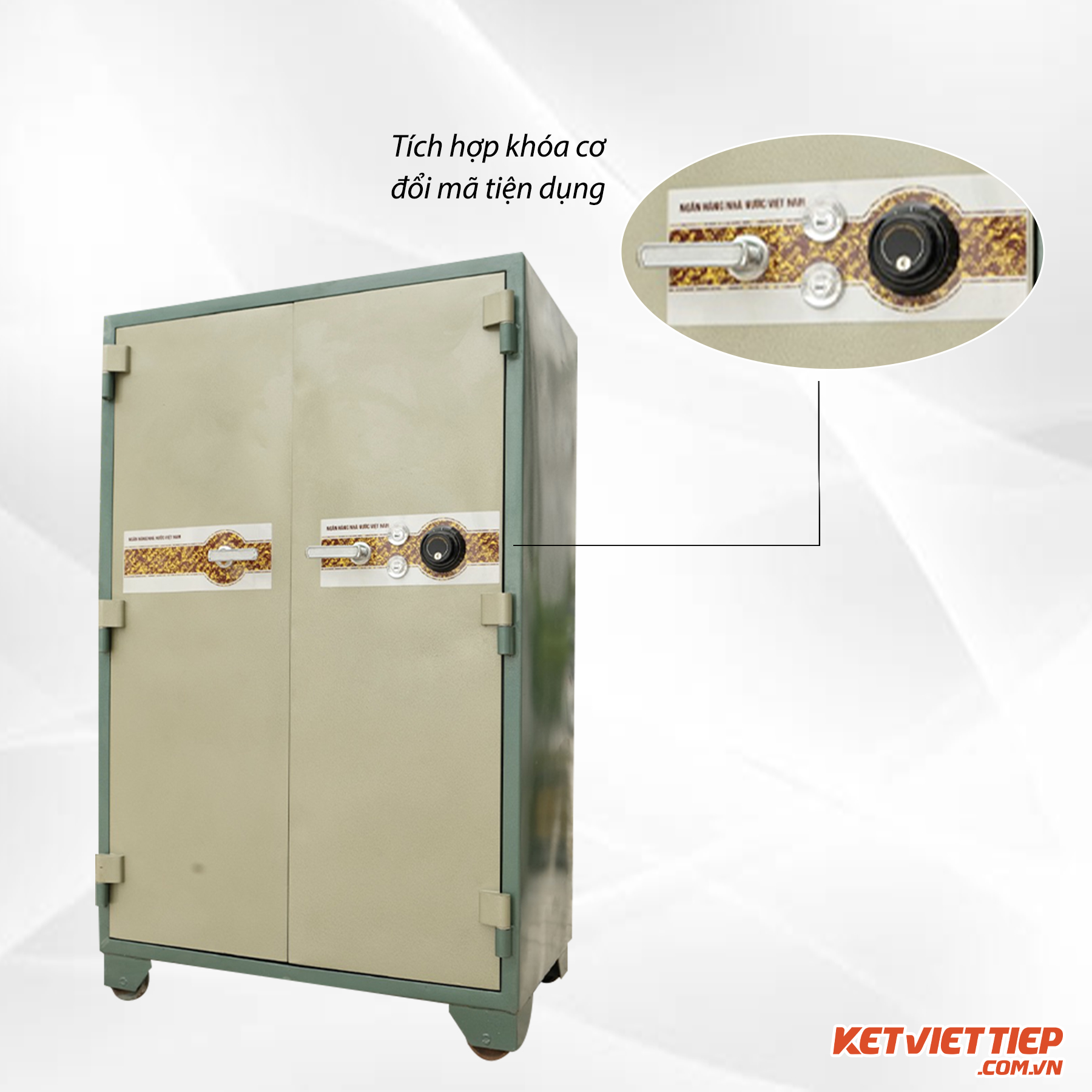 Két sắt ngân hàng nhà nước Việt Nam BMEC K760 Pro Khóa cơ đổi mã