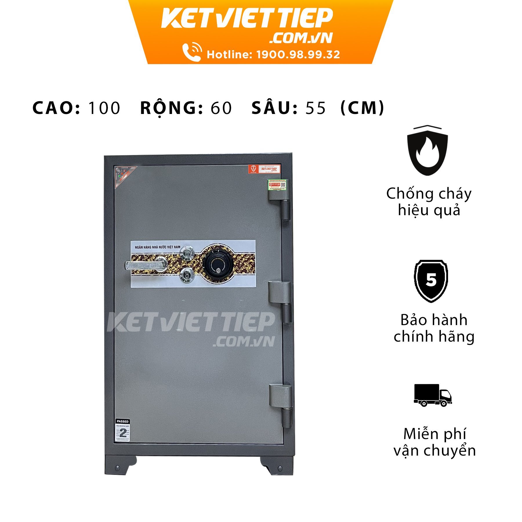 Két sắt ngân hàng BMEC K110 Khóa cơ đổi mã