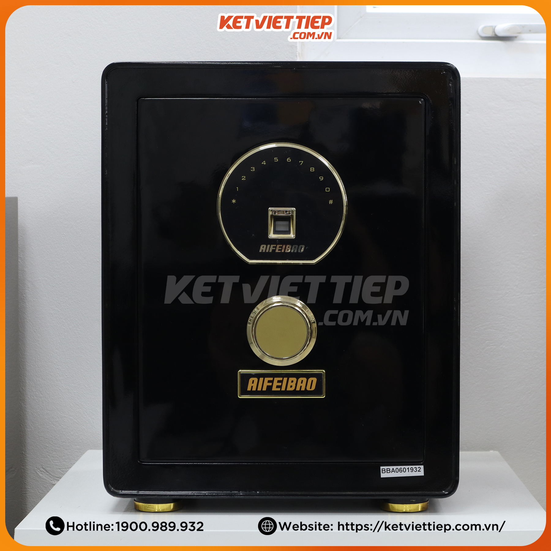 Két sắt thông minh Aifeibao HK-A1/D-50-TS vân tay điện tử chống cháy