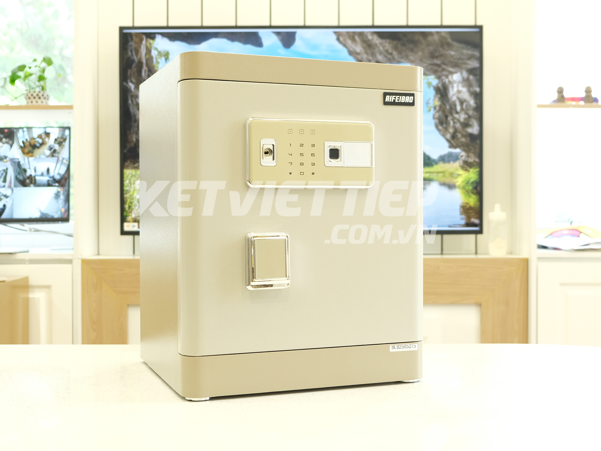 Két Sắt thông minh Aifeibao HK-M/D-50-AL Vân Tay Điện Tử kết nối với điện thoại