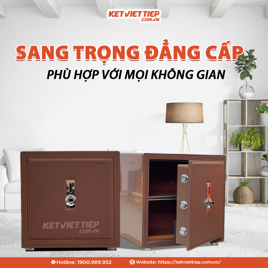 Két Sắt Vân Tay Chống Cháy Công Nghệ Mới Airlux LEW 45