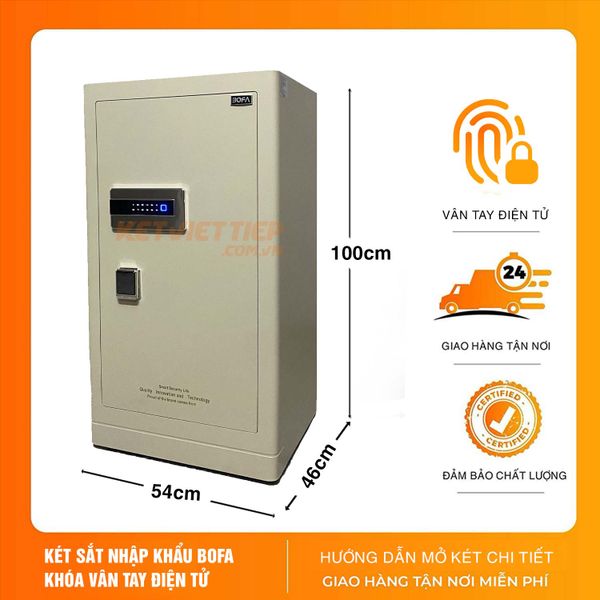 Két sắt Bofa FDG-A1/D-100 Khóa Vân Tay Điện Tử Công Nghệ Đức