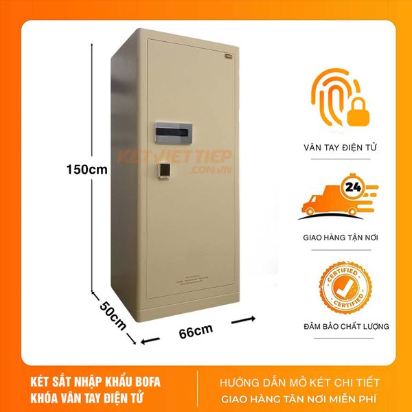 Két sắt Bofa FDG-A1/D-150 Công Nghệ Đức Khóa Vân Tay Điện Tử Thông Minh