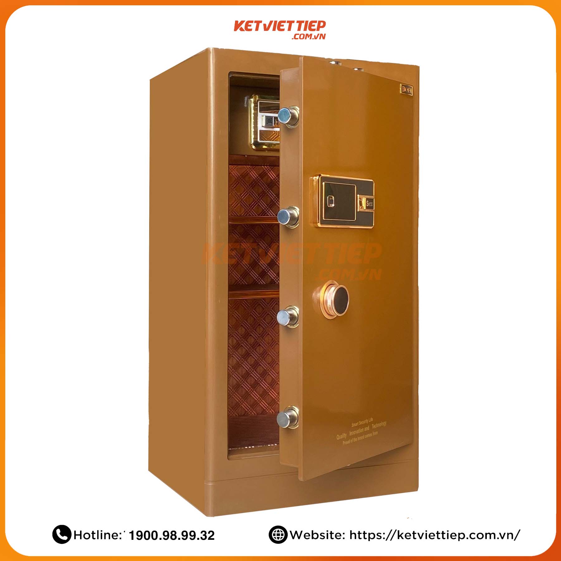 Két sắt nhập khẩu Bofa BF-V-150BS2 Công Nghệ Khóa vân tay điện tử, Kết nối app điện thoại