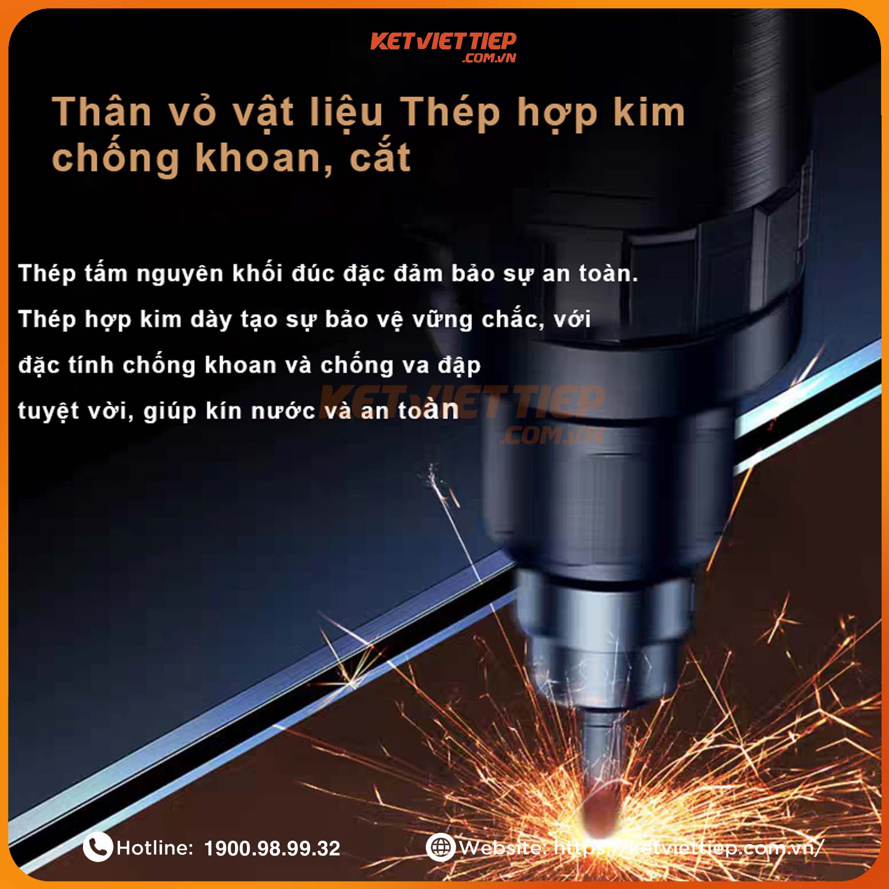 Két sắt nhập khẩu Bofa BF-V-45BS2 Khóa Vân Tay Điện Tử