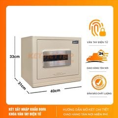 Két sắt Nhập khẩu Bofa FDX-A/D-30 Khóa Vân Tay Điện Tử, Kết Nối Điện Thoại