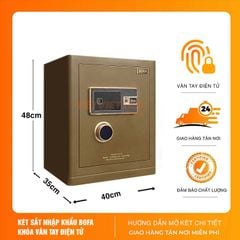 Két sắt nhập khẩu Bofa BF-V-45BS2 Khóa Vân Tay Điện Tử