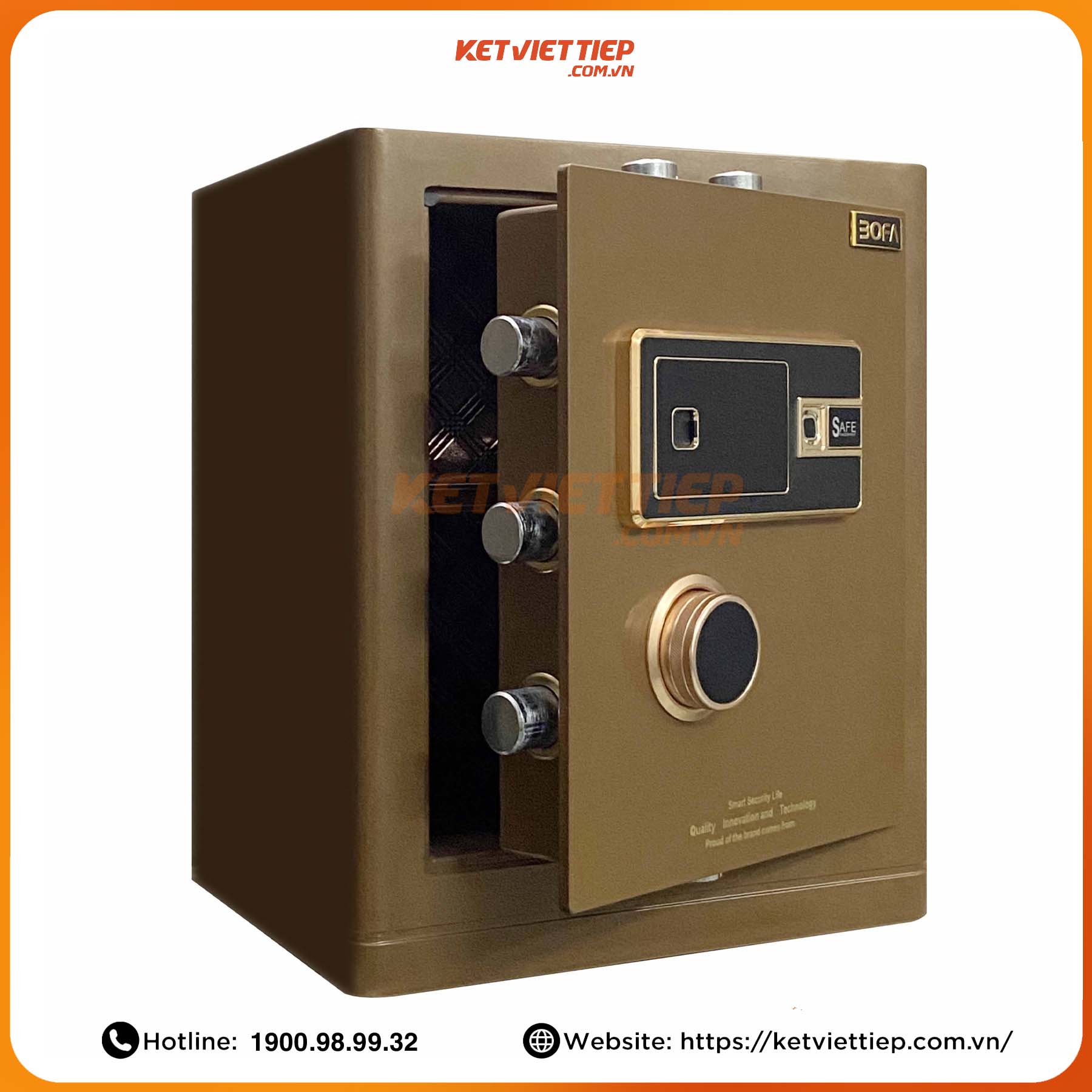 Két sắt nhập khẩu Bofa BF-V-45BS2 Khóa Vân Tay Điện Tử