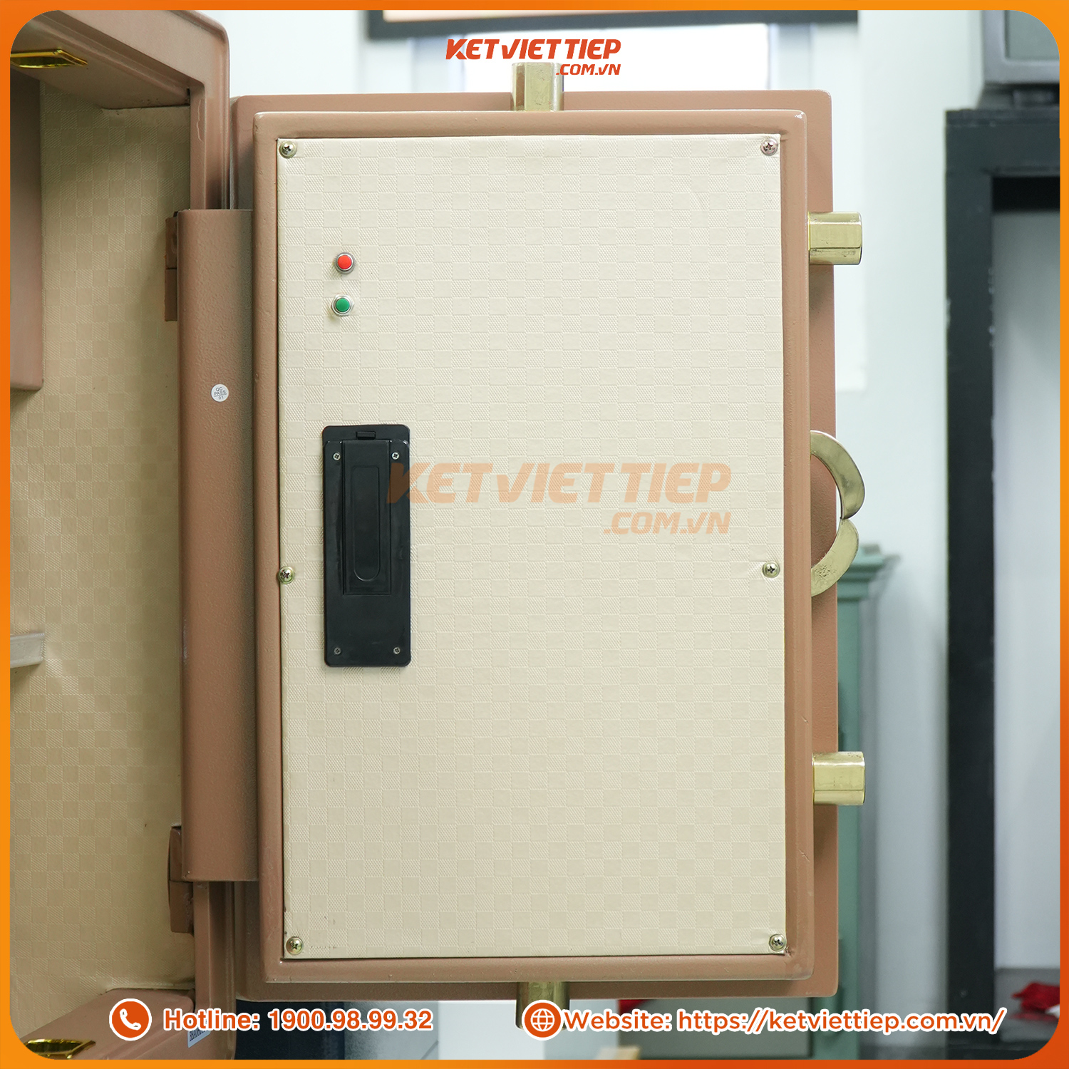 Két sắt nhập khẩu cao cấp Aifeibao HK-A1/D-70-TS khóa vân tay điện tử, có cảnh báo về điện thoại