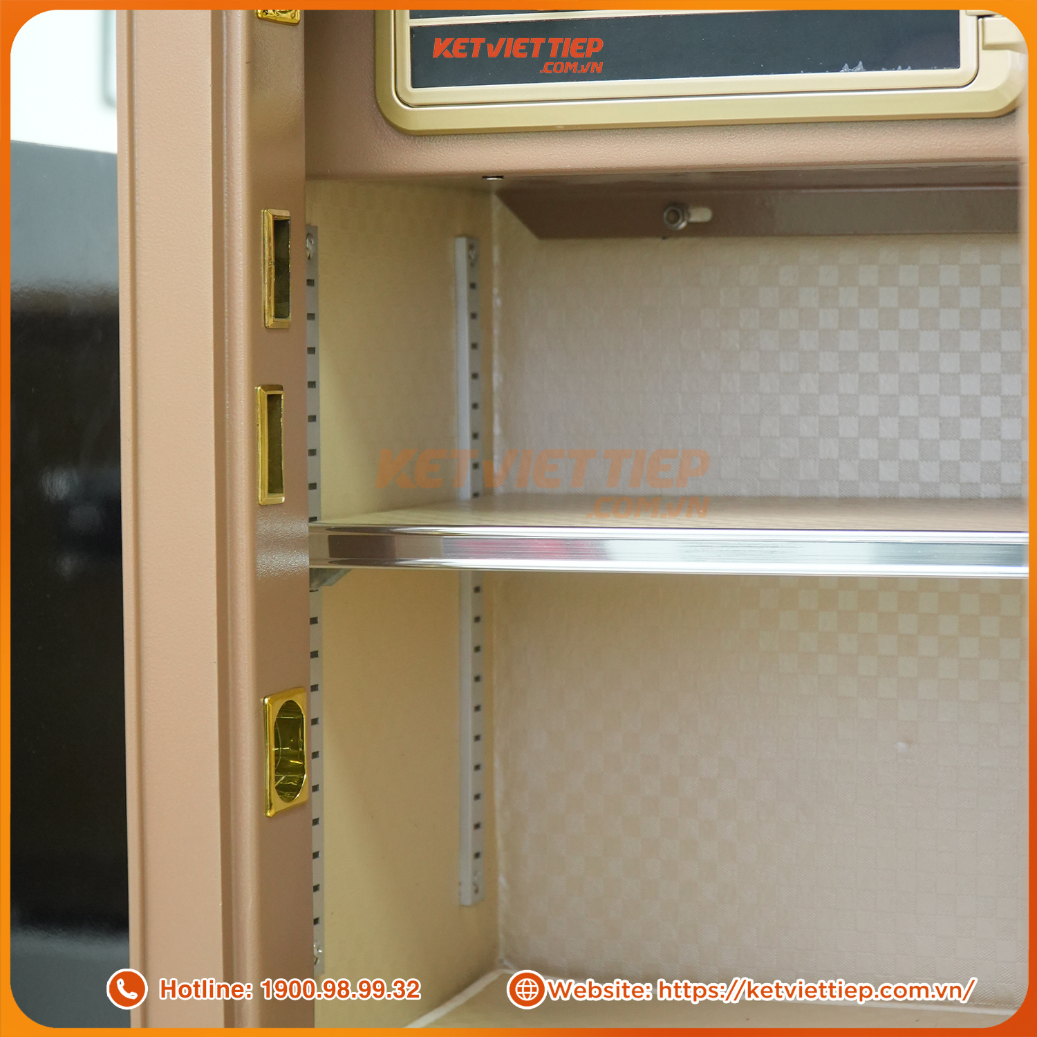 Két sắt nhập khẩu cao cấp Aifeibao HK-A1/D-70-TS khóa vân tay điện tử, có cảnh báo về điện thoại