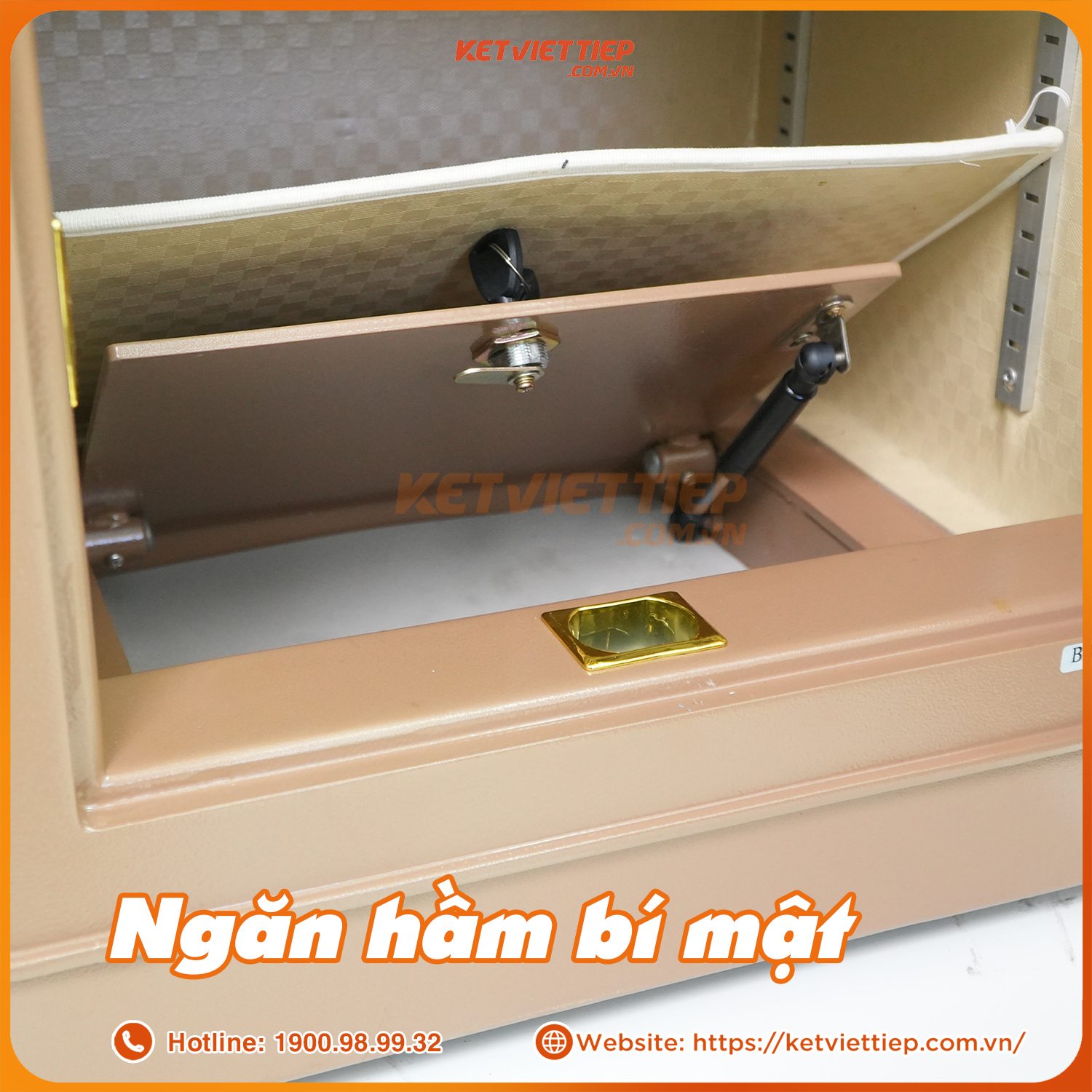 Két sắt nhập khẩu cao cấp Aifeibao HK-A1/D-70-TS khóa vân tay điện tử, có cảnh báo về điện thoại