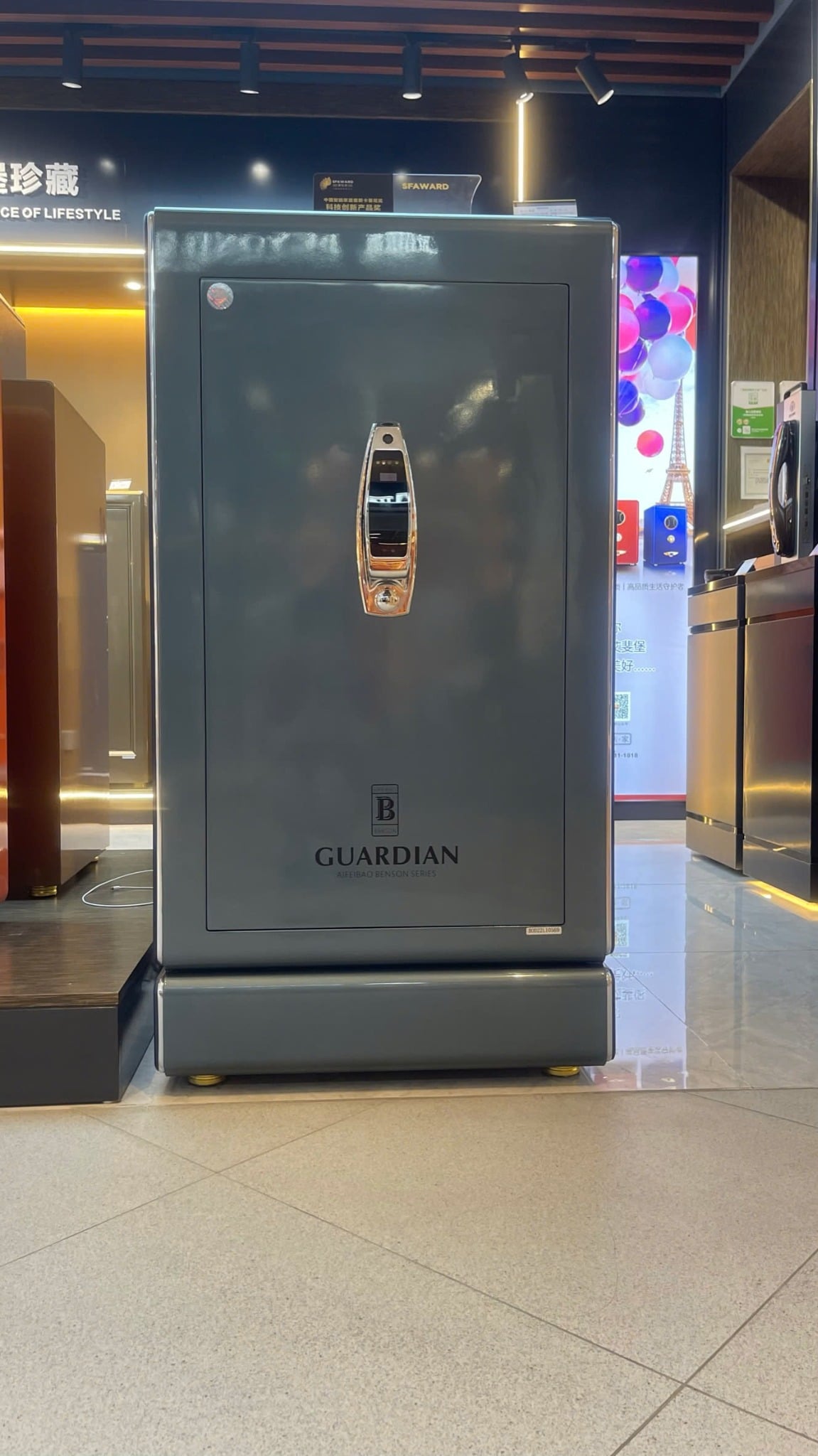 Két Sắt Nhập Khẩu Thông Minh Cao Cấp BENSON120 Nhận Diện Khuôn Mặt - Tích hợp hộp xoay đồng hồ