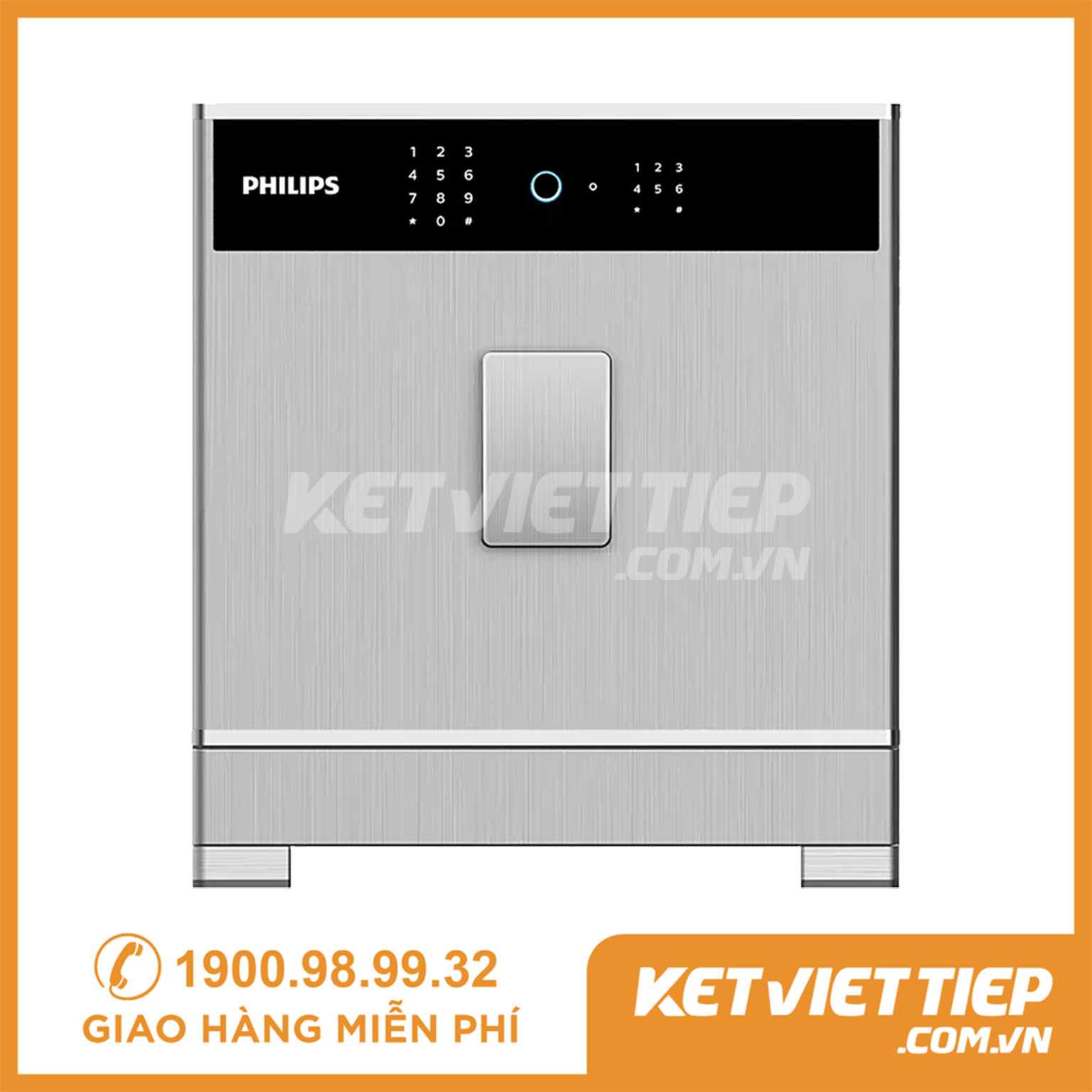 Két sắt Philips SBX701-5B0 Khóa Vân tay Điện tử Thông minh Nhập khẩu Chính hãng