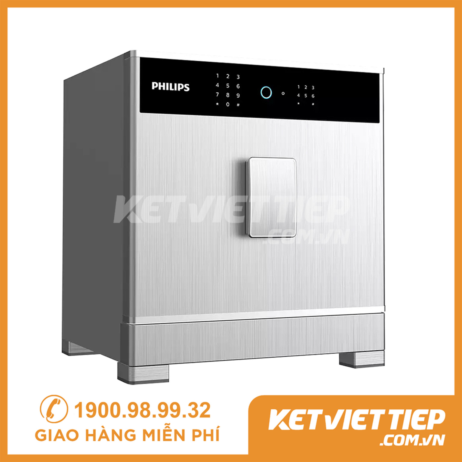 Két sắt Philips SBX701-4B0 Khóa Vân tay Điện tử Thông minh Nhập khẩu Chính hãng