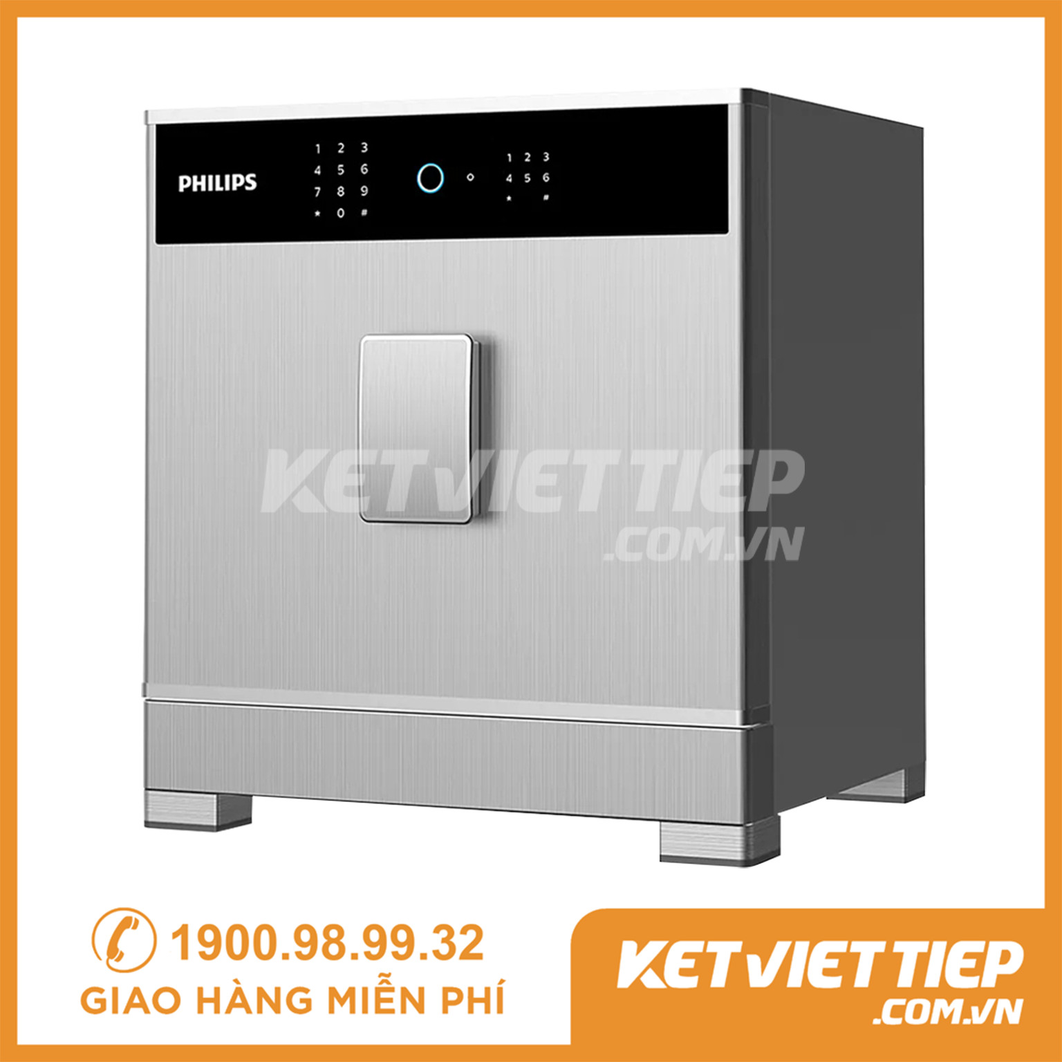 Két sắt Philips SBX701-5B0 Khóa Vân tay Điện tử Thông minh Nhập khẩu Chính hãng