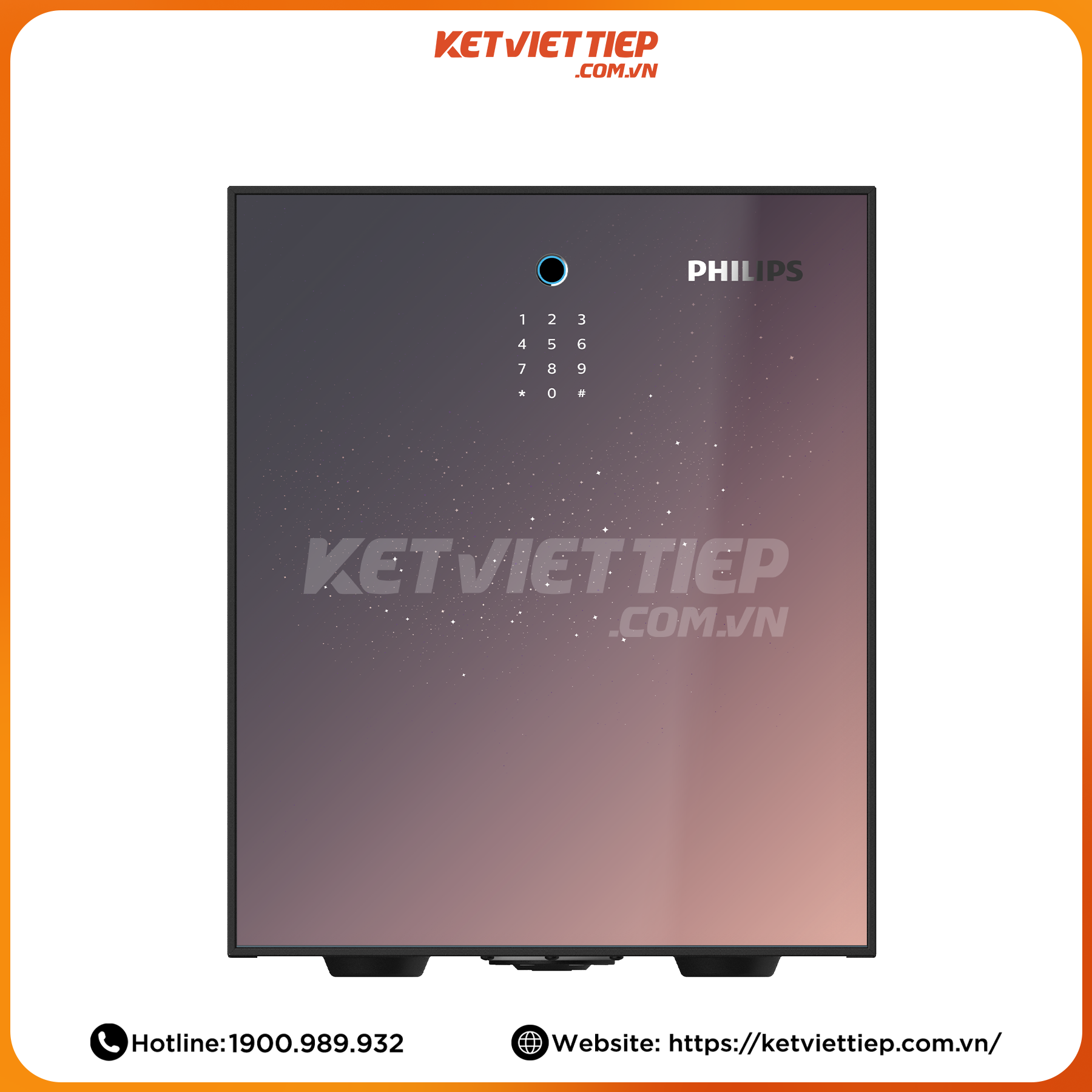 Két sắt nhập khẩu thông minh chống cháy Philips SBX501-5C0