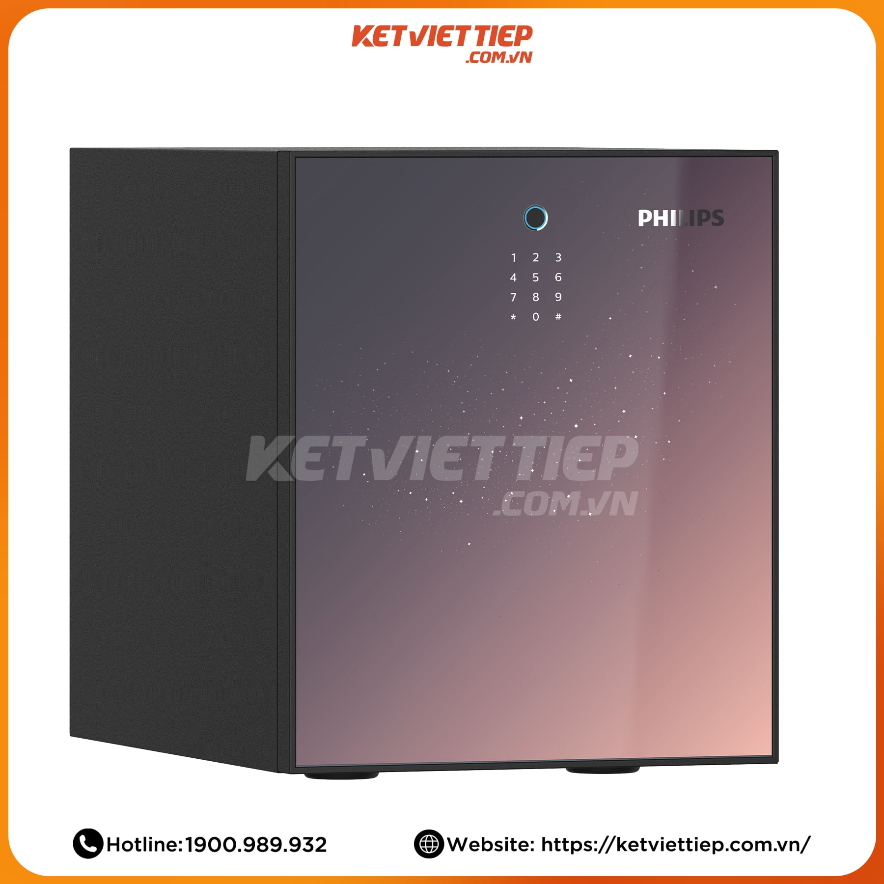 Két sắt nhập khẩu thông minh chống cháy Philips SBX501-5C0