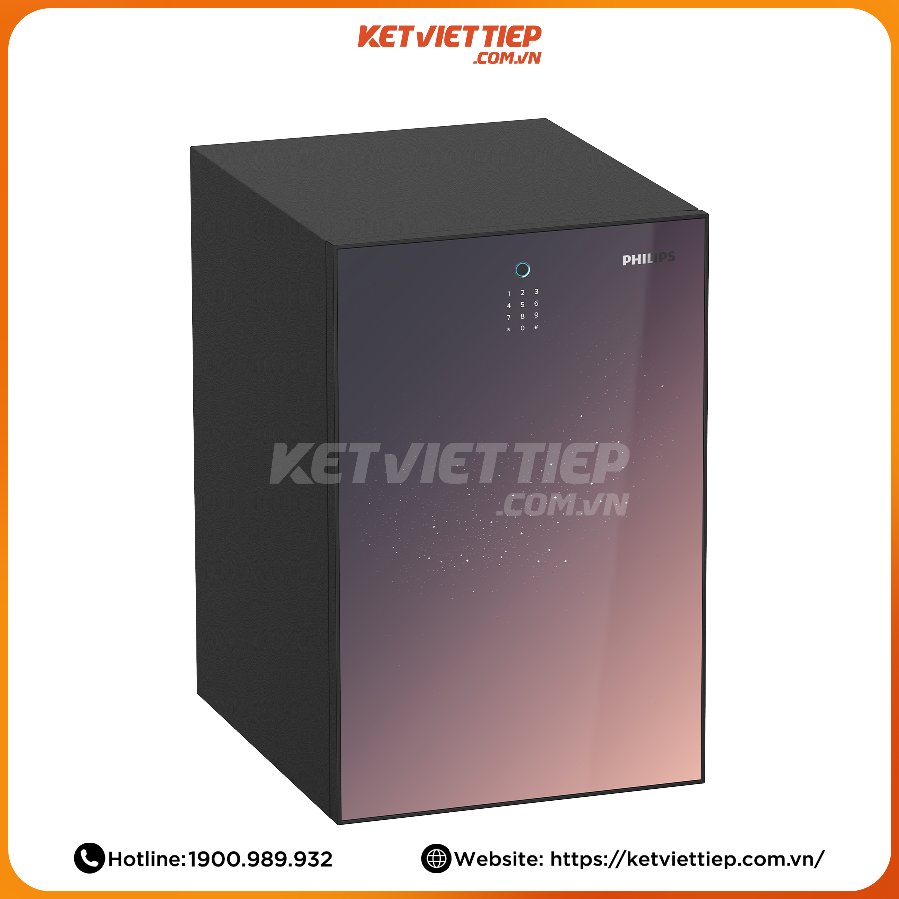 Két sắt nhập khẩu cao cấp chống cháy Philips SBX501-7C0